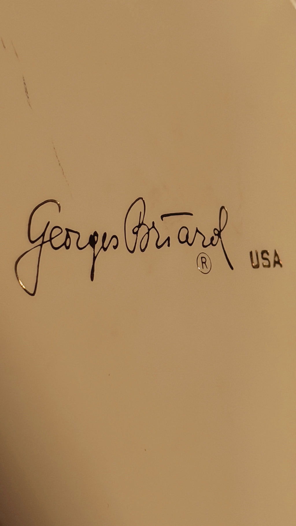 Georges Briard signature on a Weathervane ice bucket