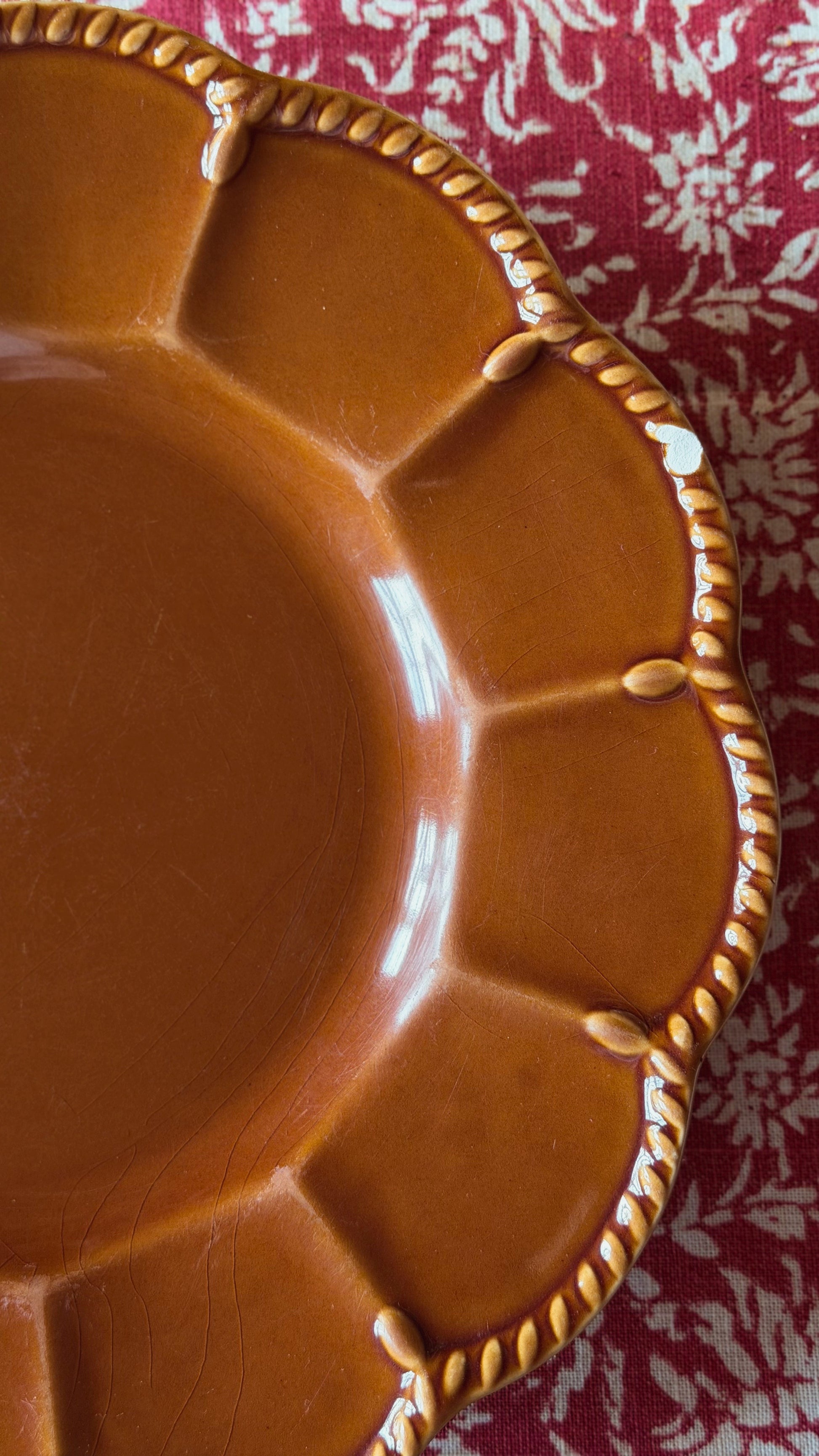 Vintage Certified International Florentine Brown Dinner Plate by Kari Walmsley