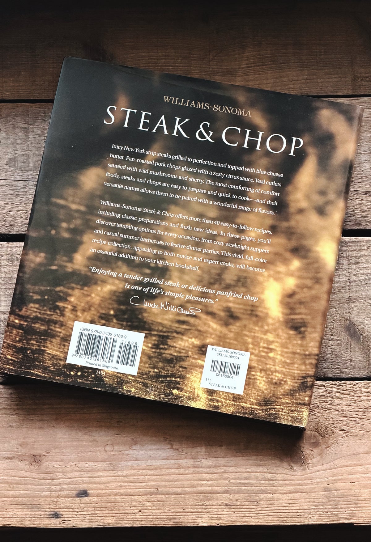 Williams-Sonoma Steak & Chop Cookbook | Vintage 2004