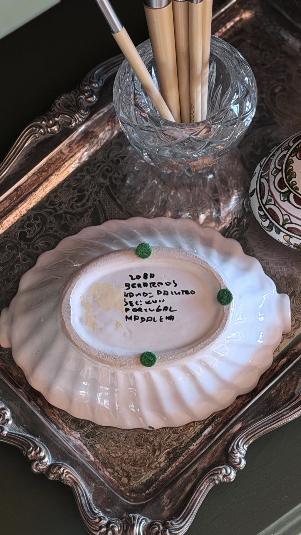 Vintage Lord Bernardo's Hand-Painted Portuguese Vanity Dish