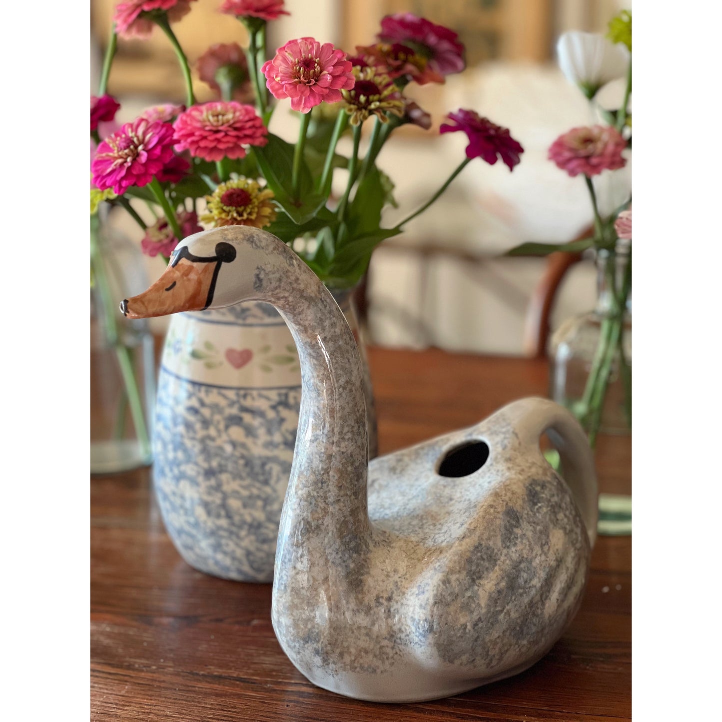 Louisville Stoneware Swan Watering Can