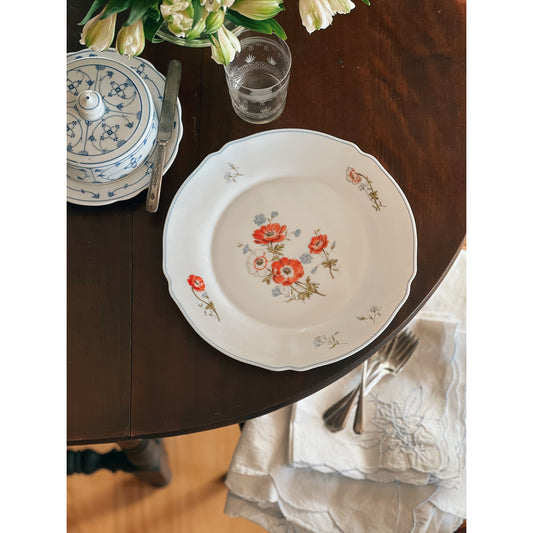 Vintage Arcopal France Floral Dinner Plate