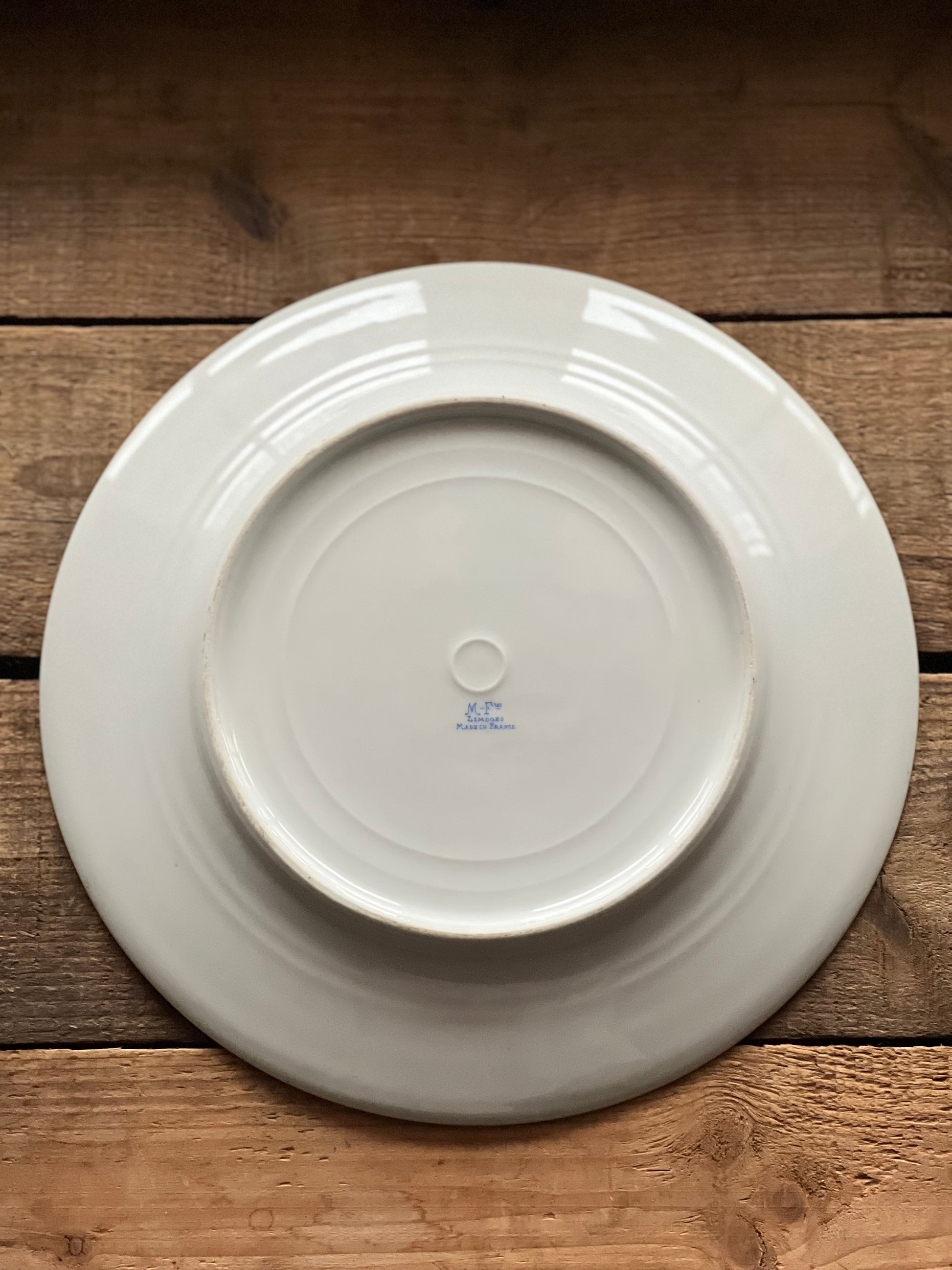 Antique Michelaud Frères French Limoges Floral Dinner Plate