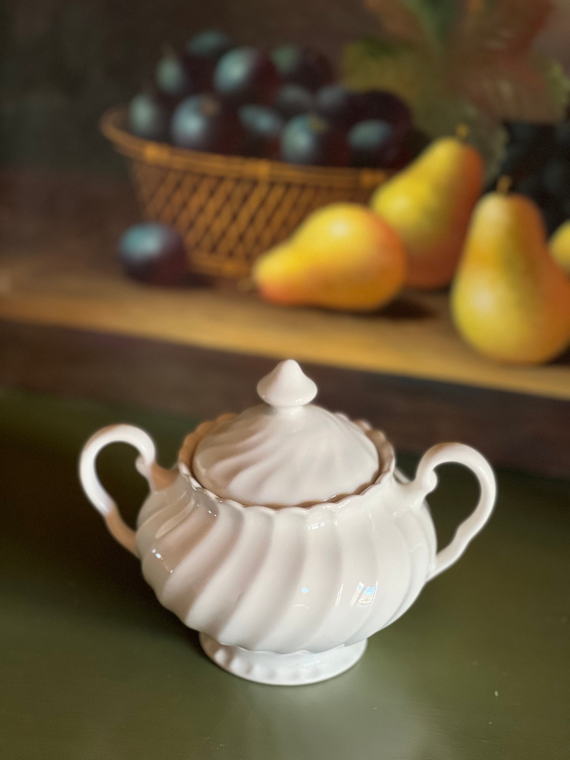 Vintage Johnson Brothers Regency Sugar Bowl with Lid