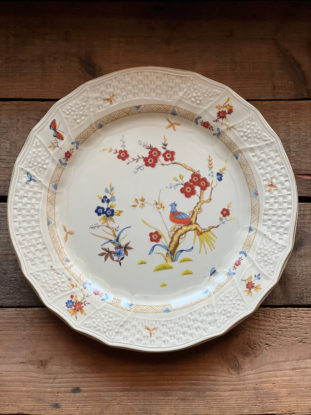 Vintage Mikasa Fine Ivory Shangri La Dinner Plate