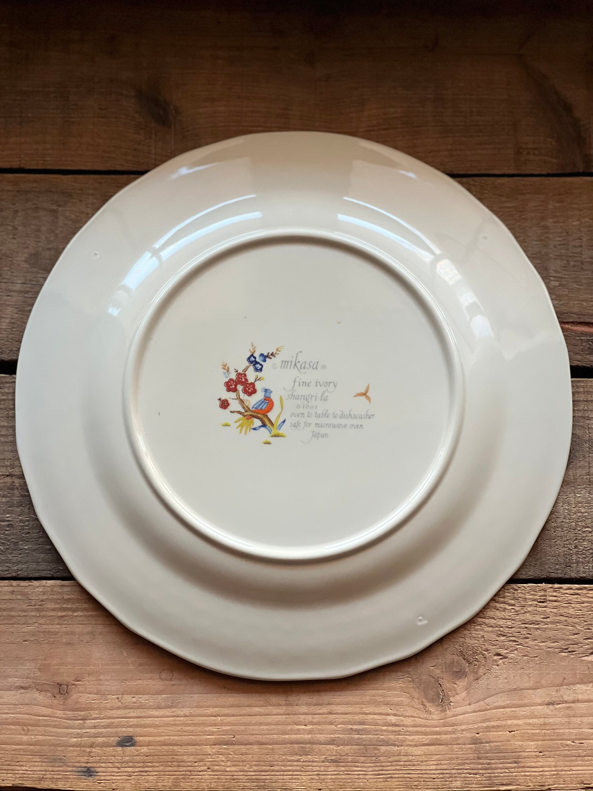 Vintage Mikasa Fine Ivory Shangri La Dinner Plate
