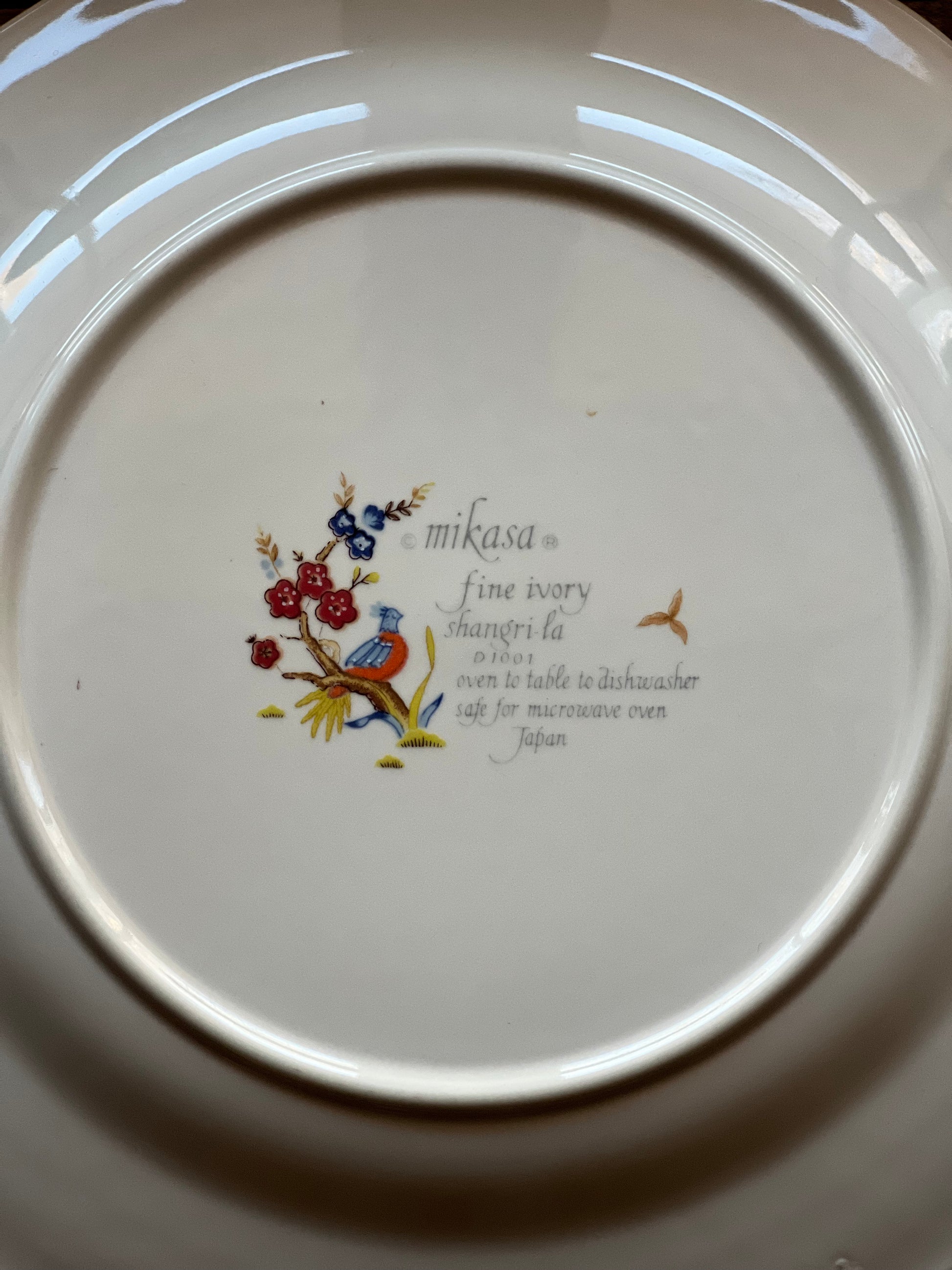 Vintage Mikasa Fine Ivory Shangri La Dinner Plate
