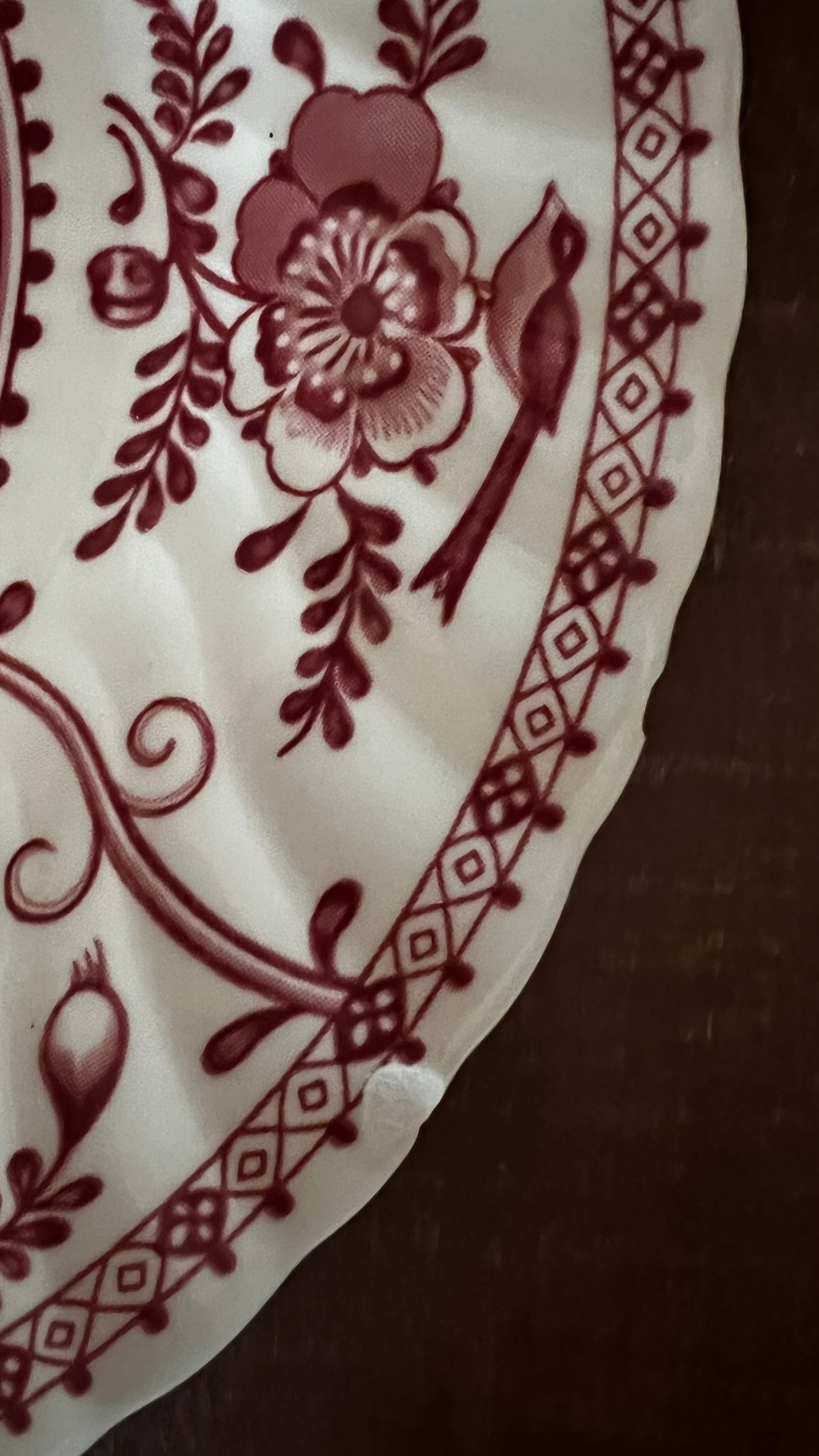 Vintage Johnson Brothers Indies Pink Dinner Plate