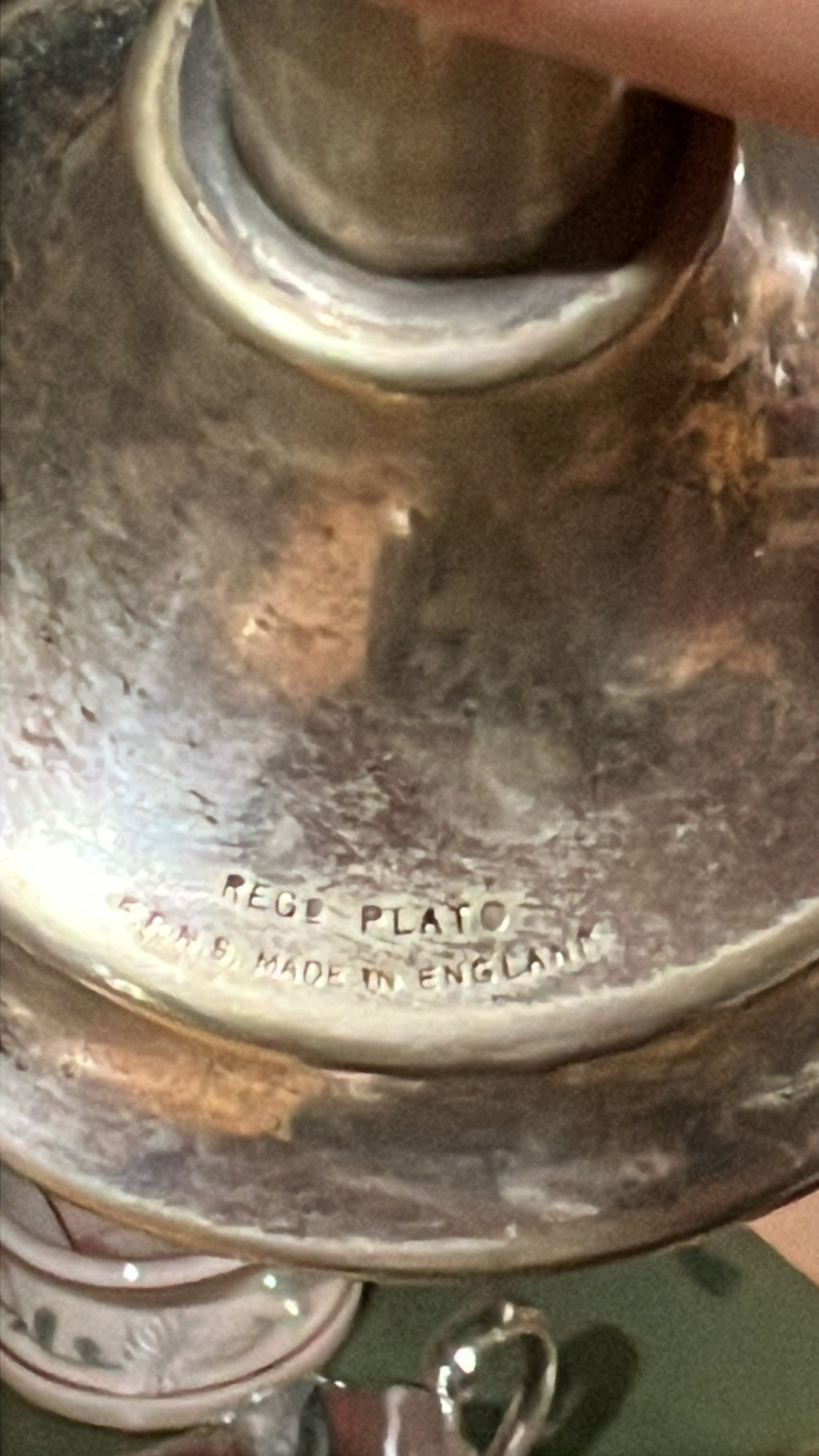 Vintage Pair of Reg Plato England EPNS Weighted Taper Candle Holders