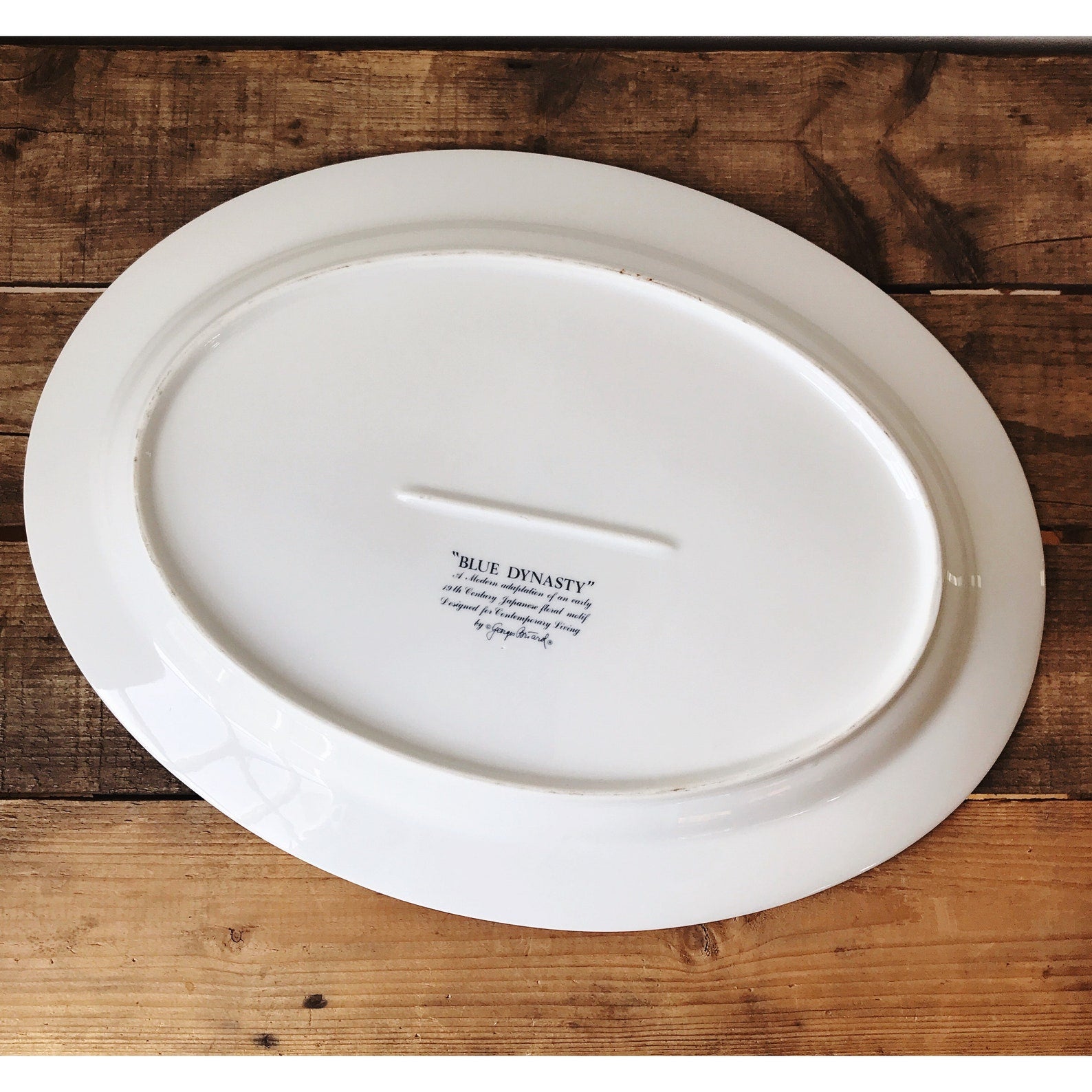 Vintage Georges Briard "Blue Dynasty" Large Oval Platter