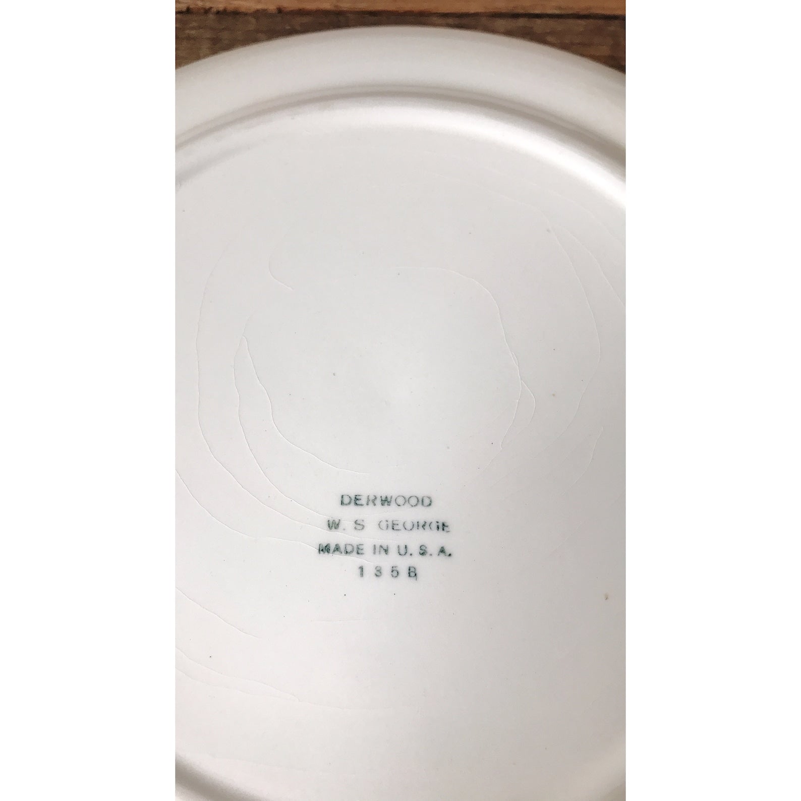 Vintage WS George Durwood Luncheon Plate