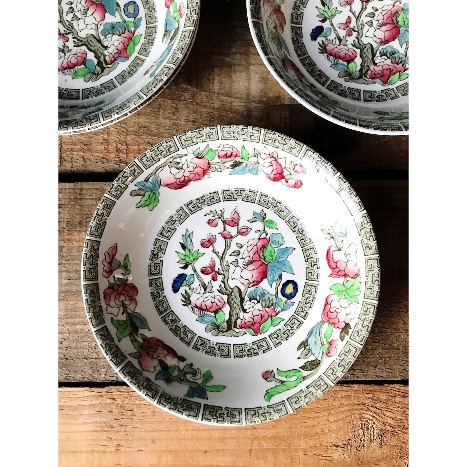 Vintage Johnson Brothers England Indian Tree Berry Bowl / Fruit Bowl / Sauce Bowl