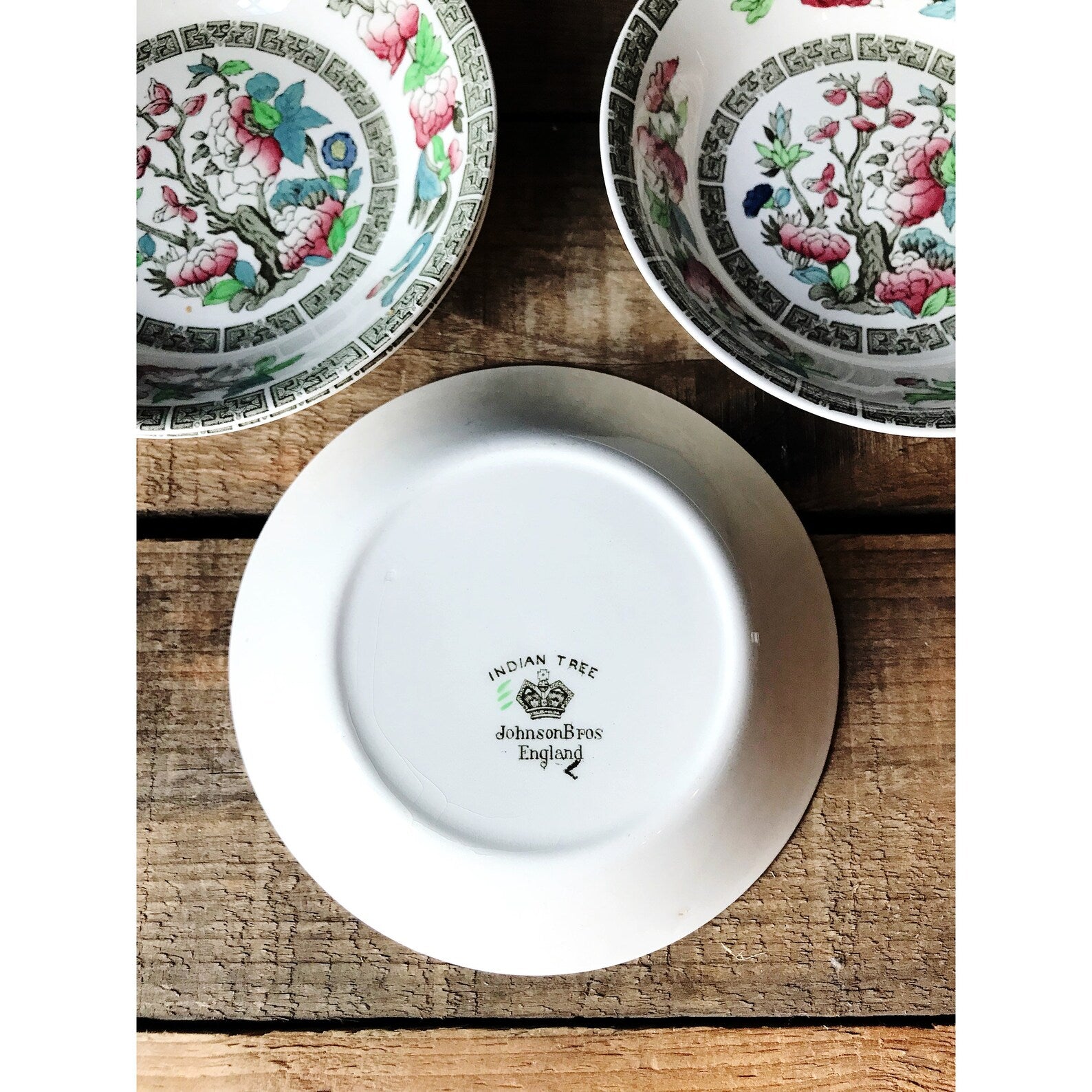 Vintage Johnson Brothers England Indian Tree Berry Bowl / Fruit Bowl / Sauce Bowl