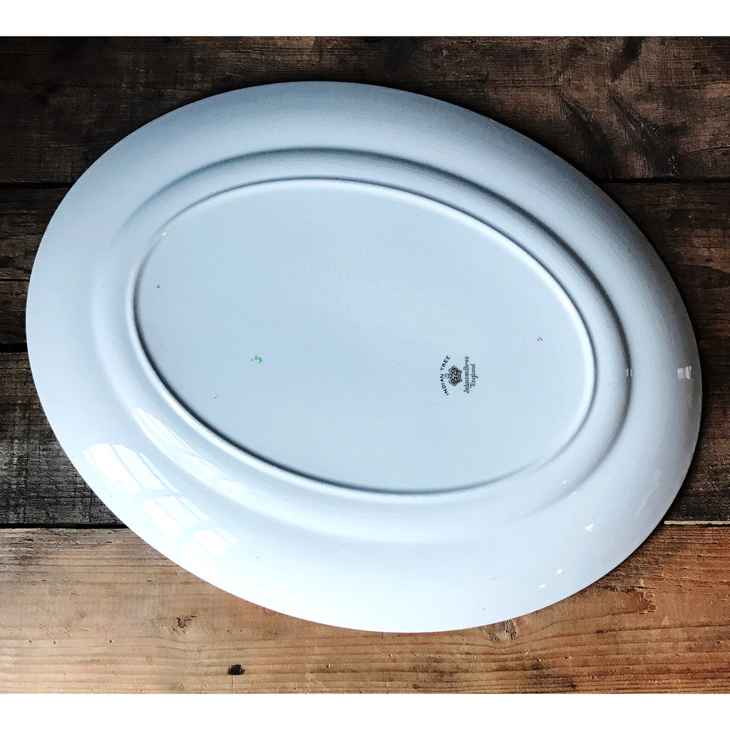 Vintage Johnson Brothers England Indian Tree Large Oval Platter