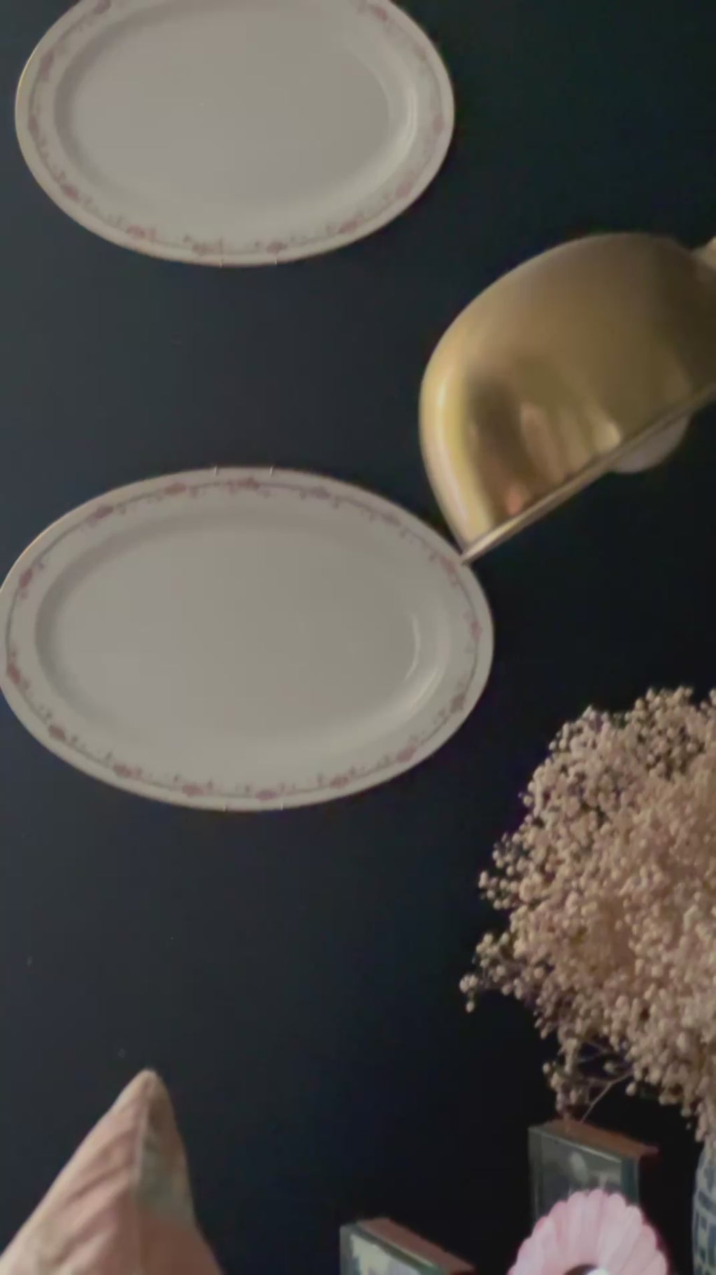 Short video showing antique Limoges platter surface, detail, and condition