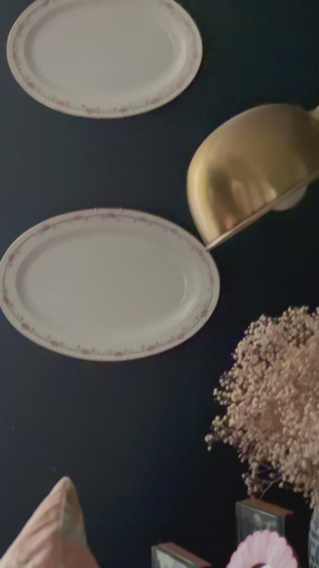 Short video showing antique Limoges platter surface, detail, and condition