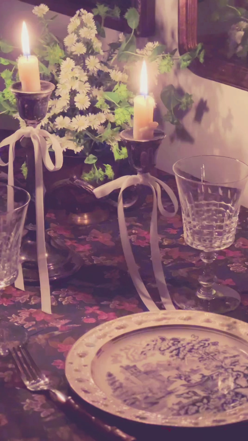 Vintage Sheridan Silverplate 3 Arm Candelabra