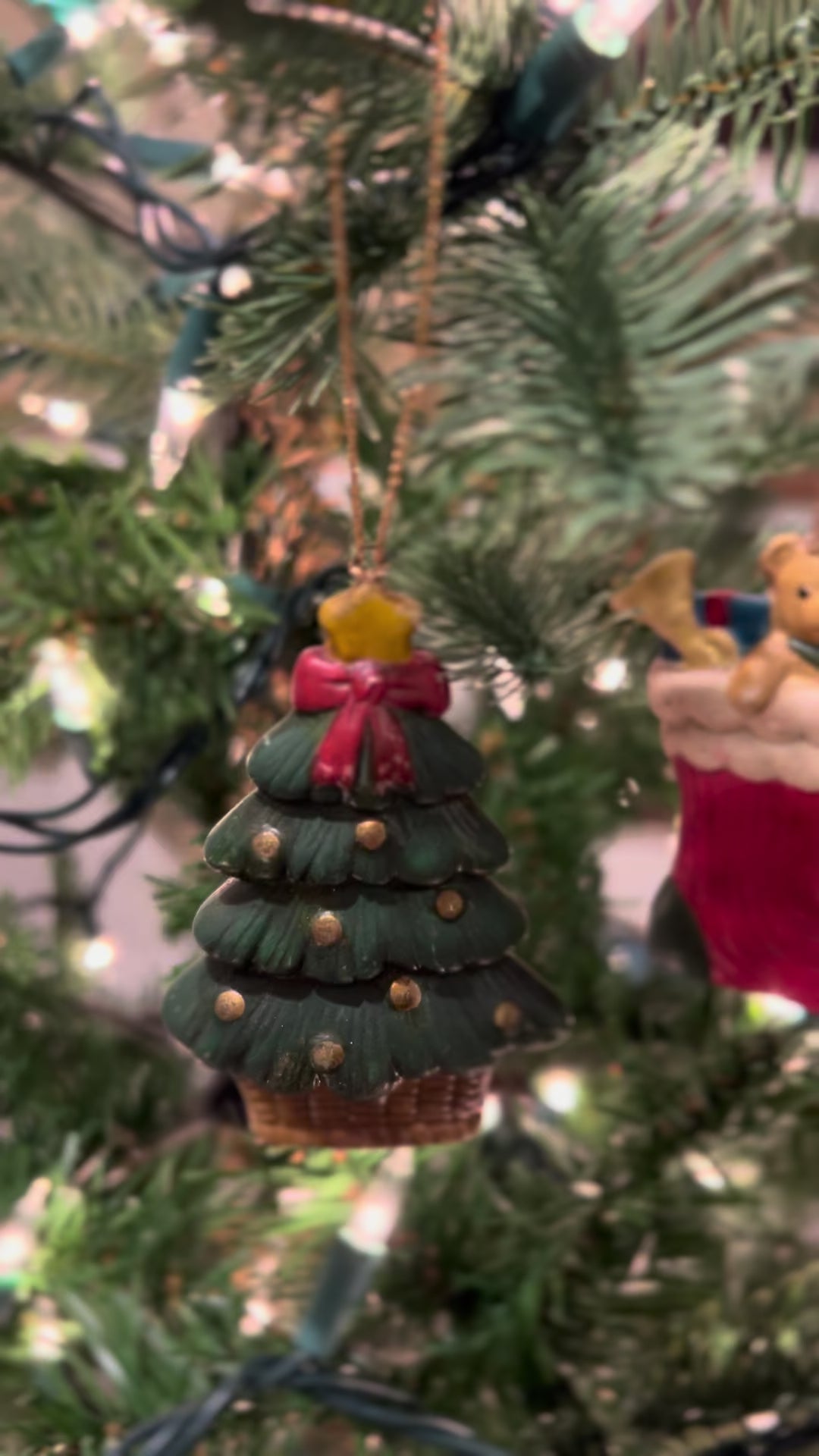 Vintage Pair of Christmas Ornaments