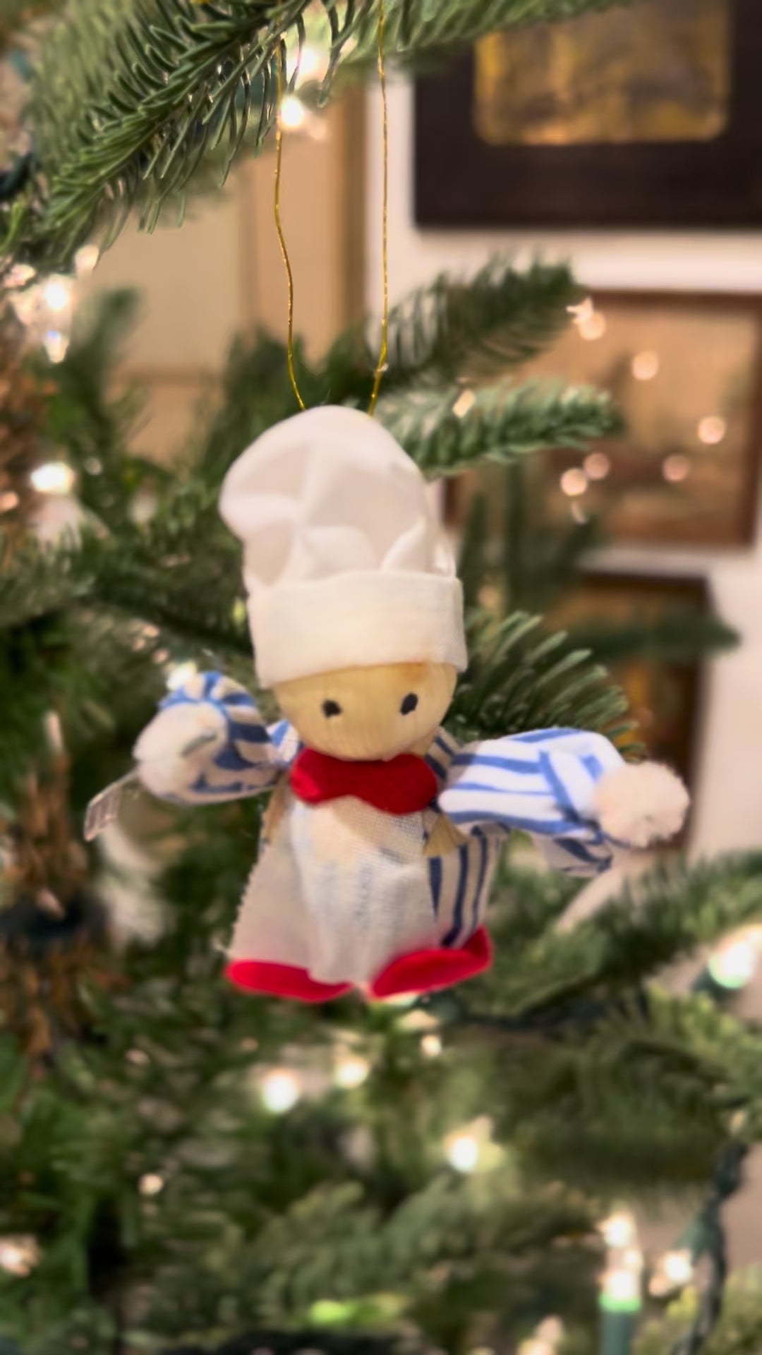 Vintage Tiny Chef Ornament