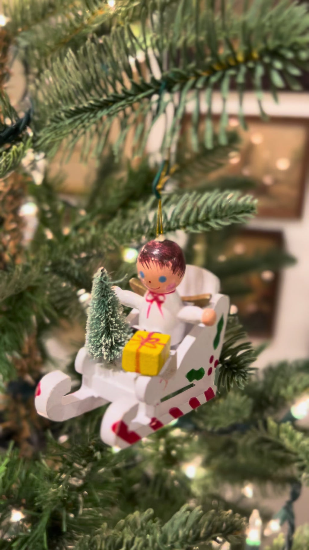 Vintage Angel Christmas Ornament