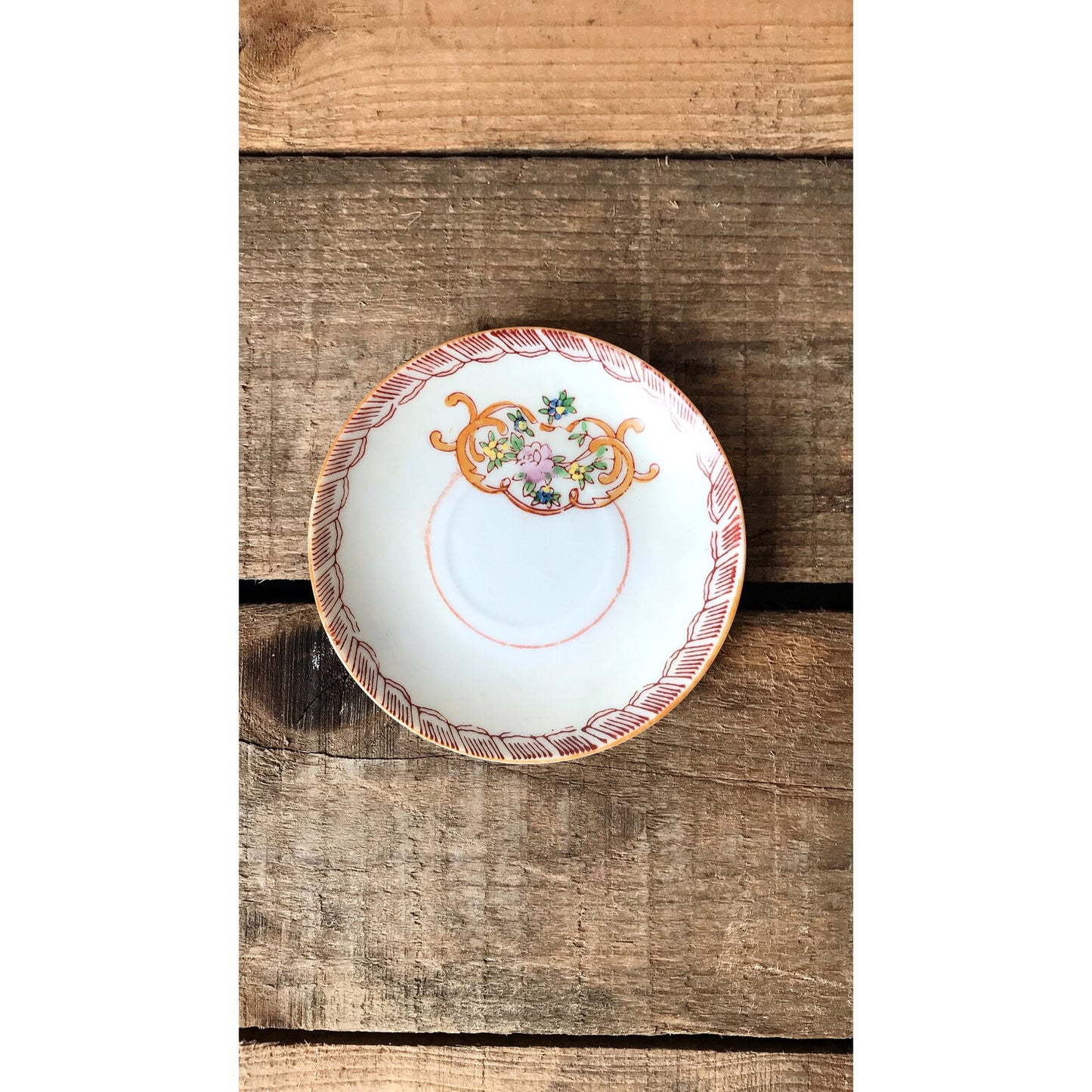 Vintage Hand Painted Saucer