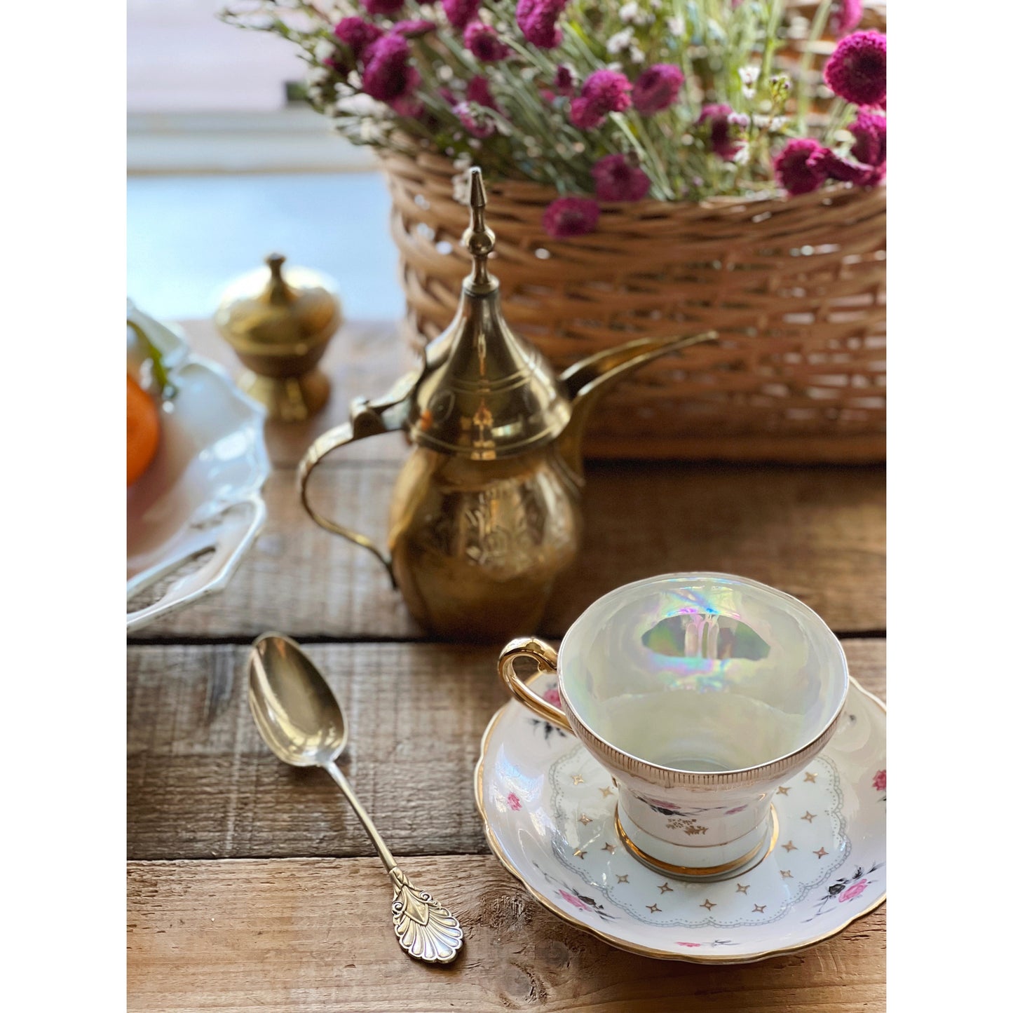 Small Brass Individual Vintage Teapot