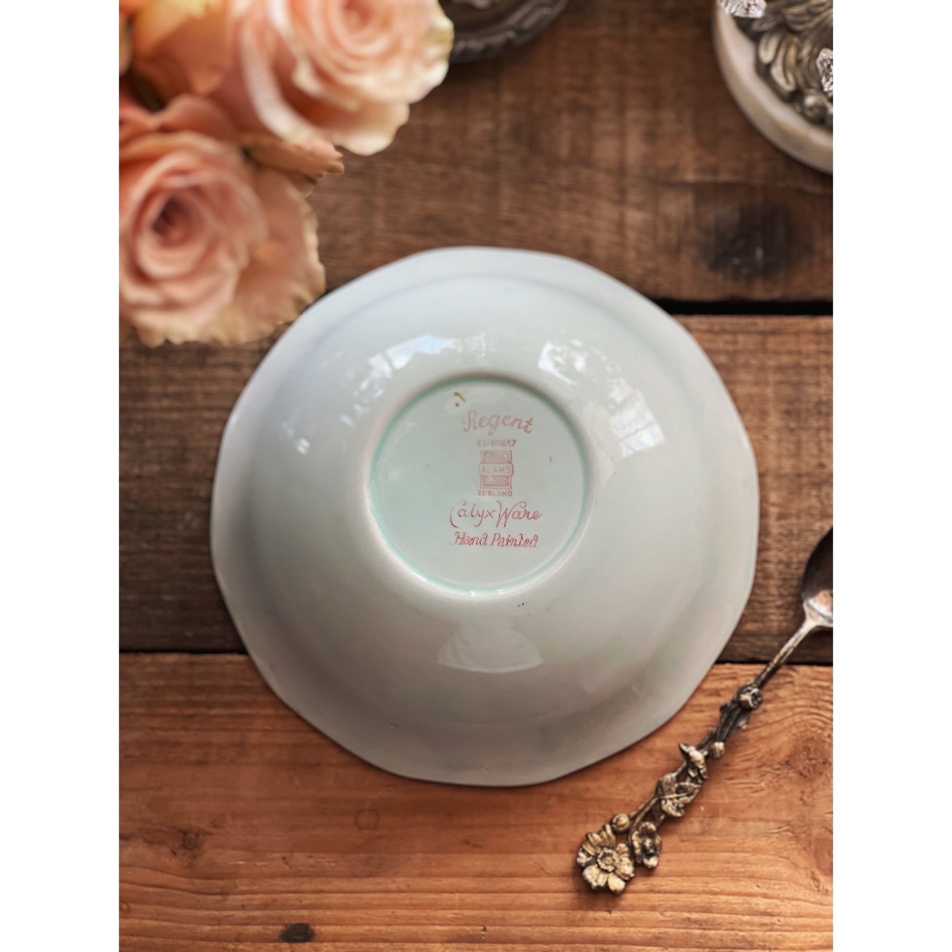 Vintage Adams Regent Calyx Ware Hand Painted Cereal Bowl