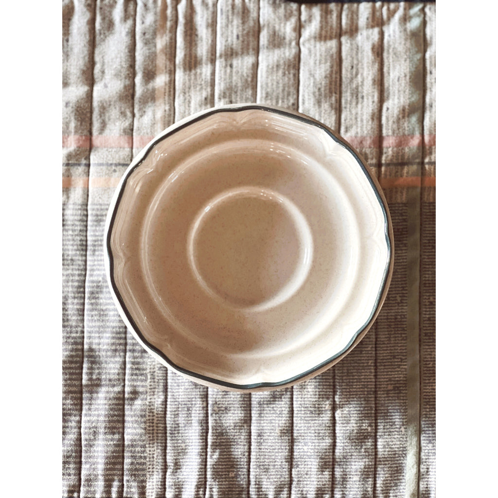 International Tableworks American Patchwork Saucer Set of 2 