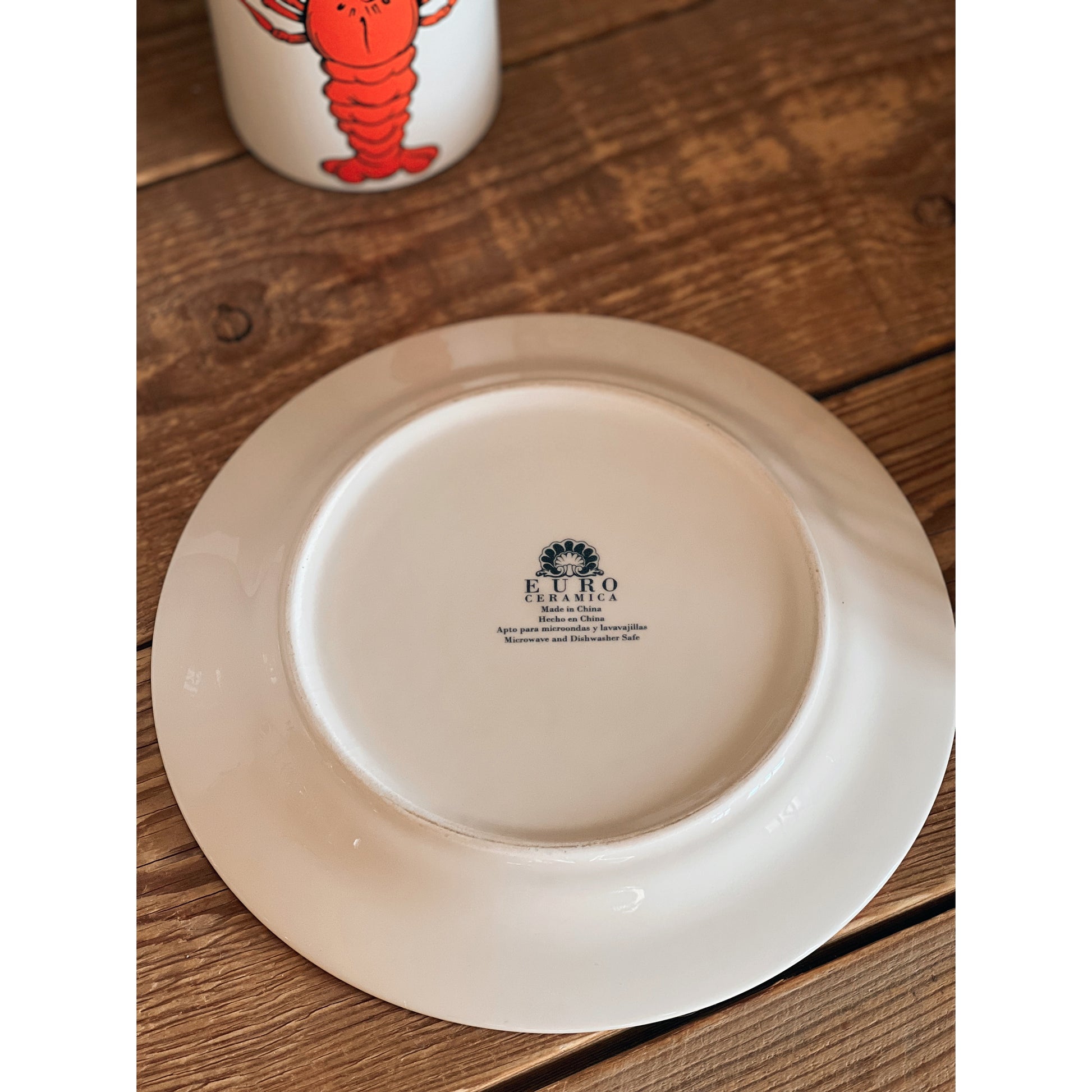 Set of 4 Ceramic Salad Plates / Dessert Plates