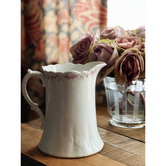 Small Antique Floral Pitcher
