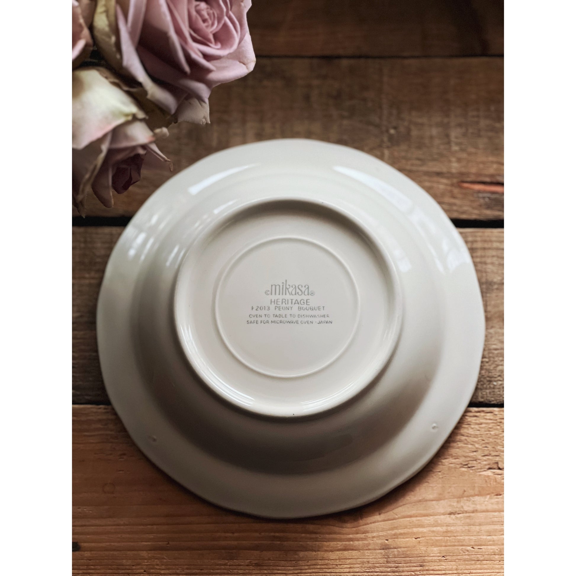 Vintage Mikasa Heritage Peony Bouquet Soup Bowl