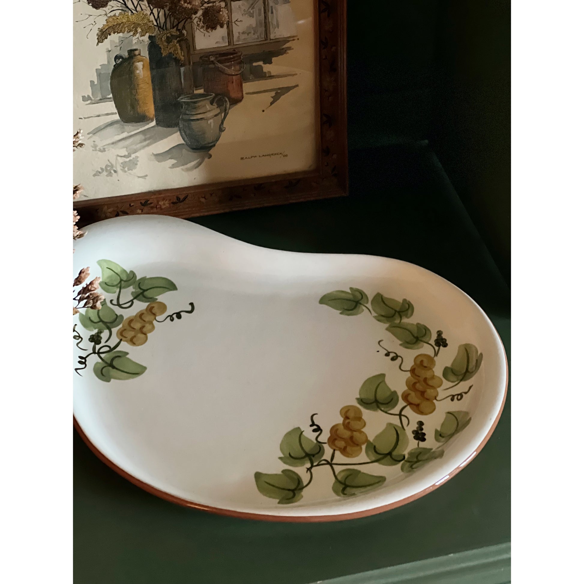 Vintage Stangl Golden Grape Oval Platter