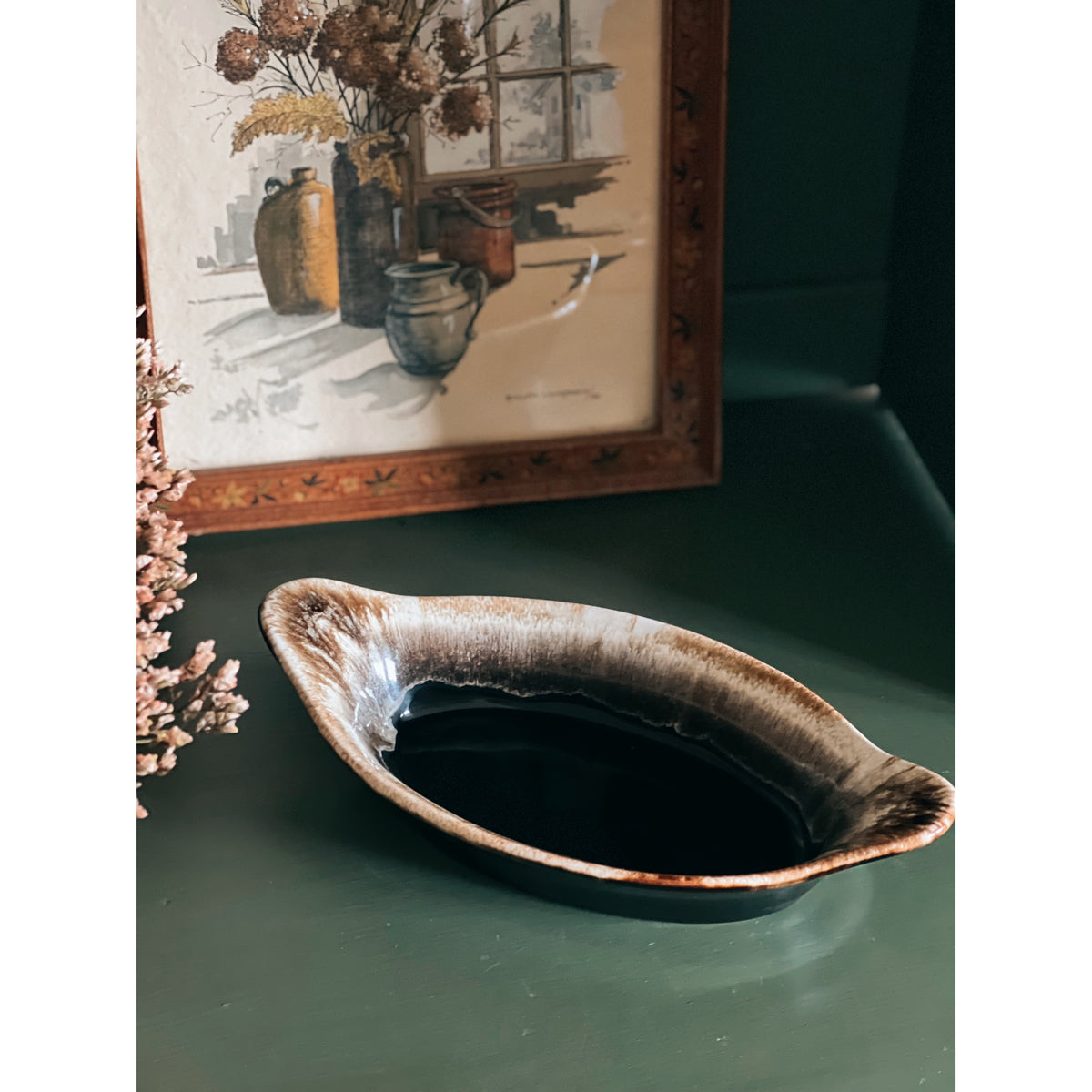 Vintage Pfaltzgraff Gourmet Brown Au Gratin Dish