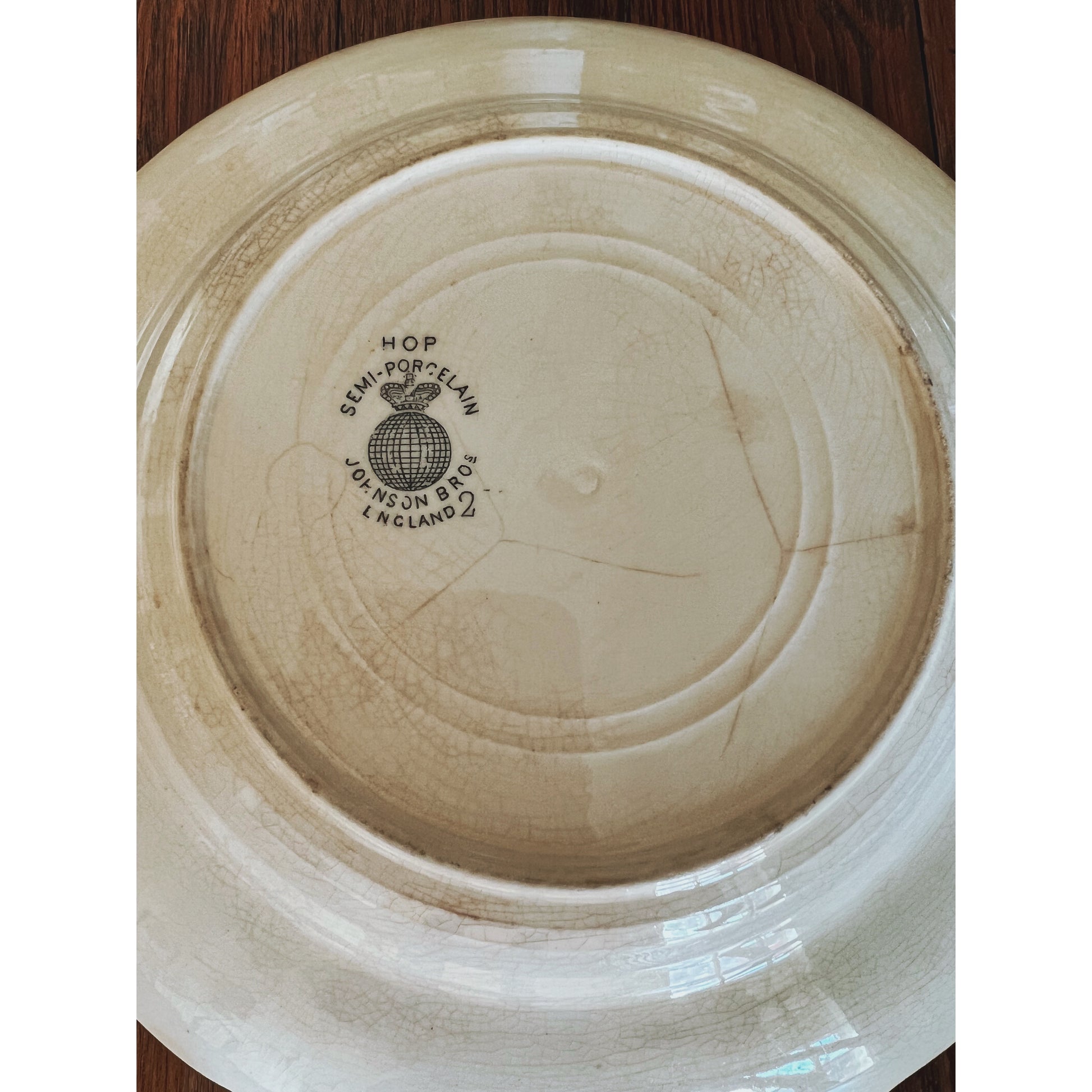 Curated Set of 4 Antique Transferware Soup Bowls