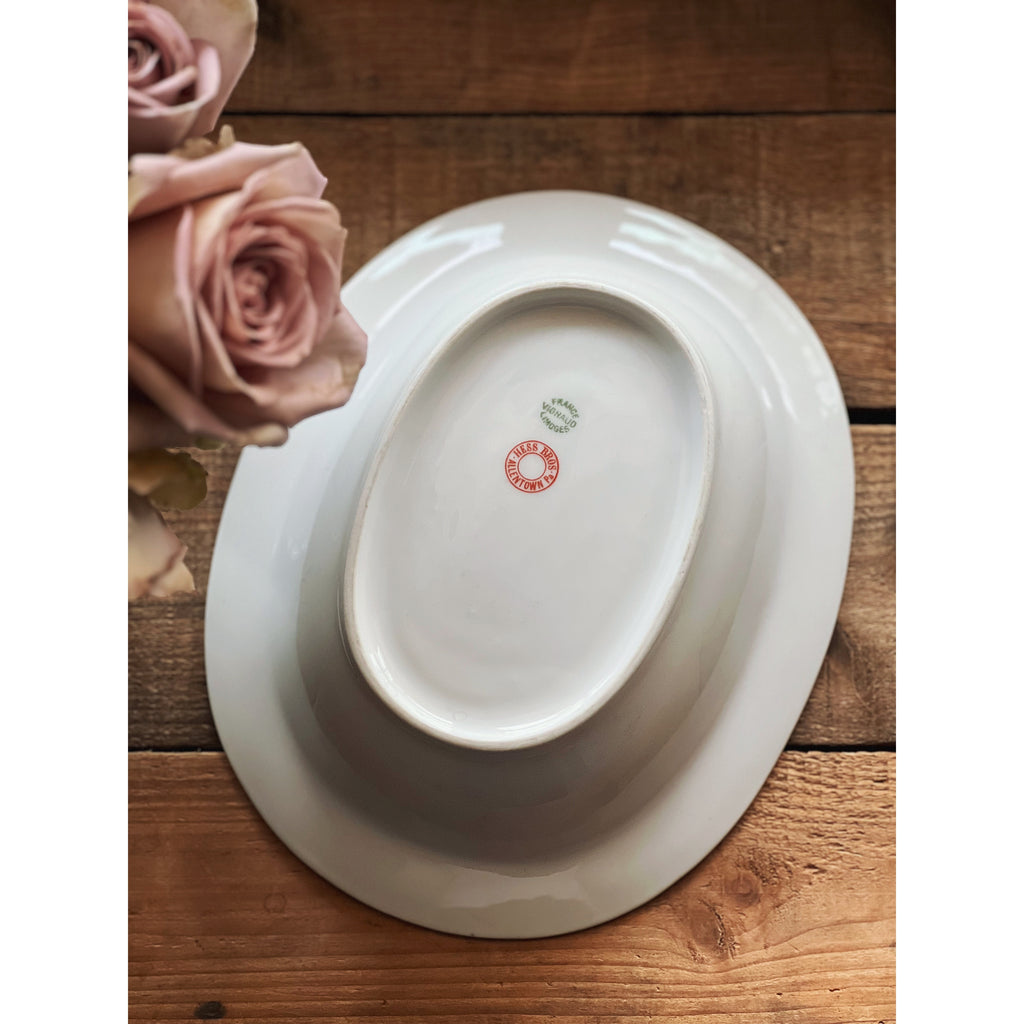 Vintage Visnaud Limoges The Meuse Oval Vegetable Bowl