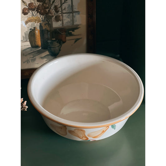 Hand Painted Vintage Batter Bowl Made in Portugal