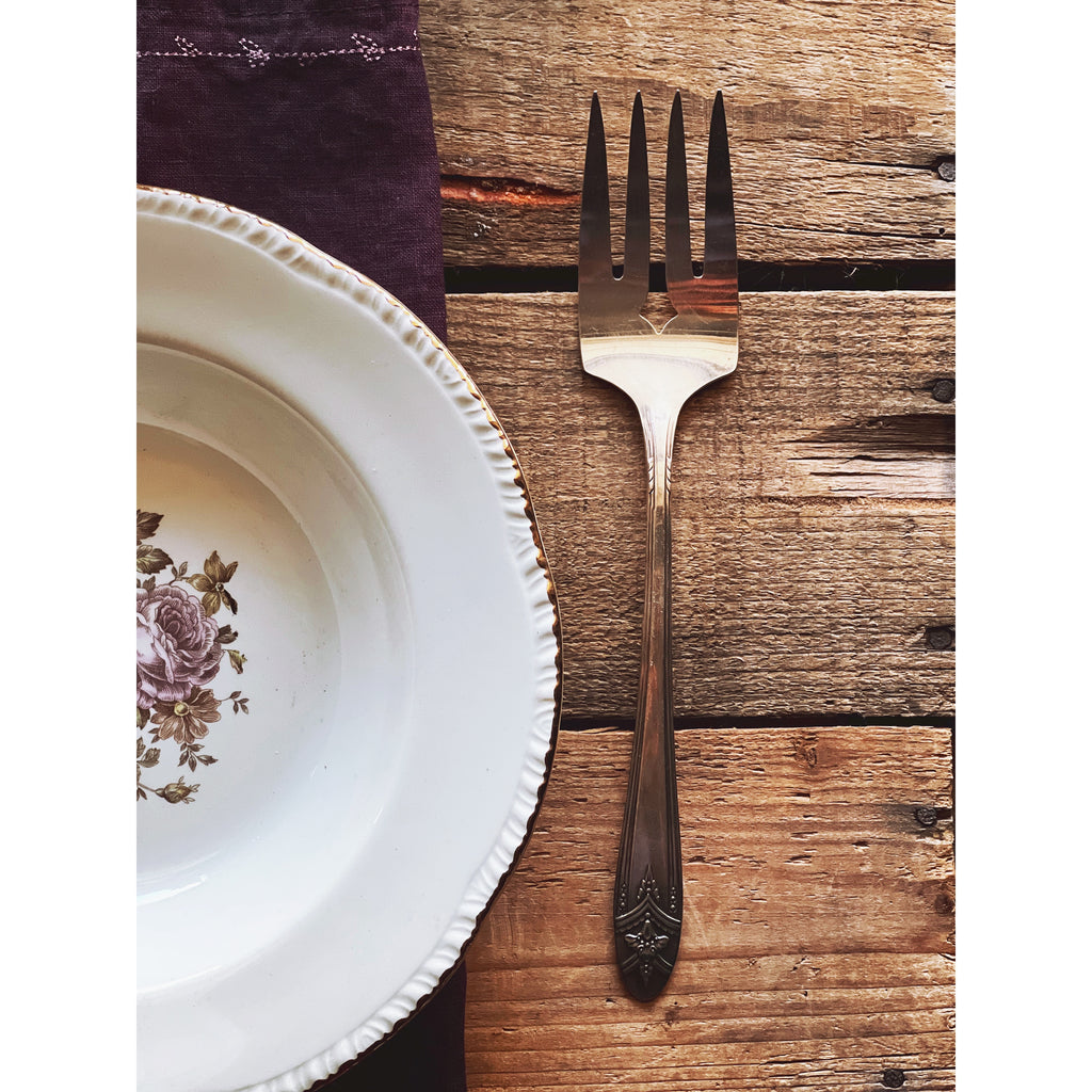 Wm A Rogers Oneida Ltd La Ronnie Serving Fork