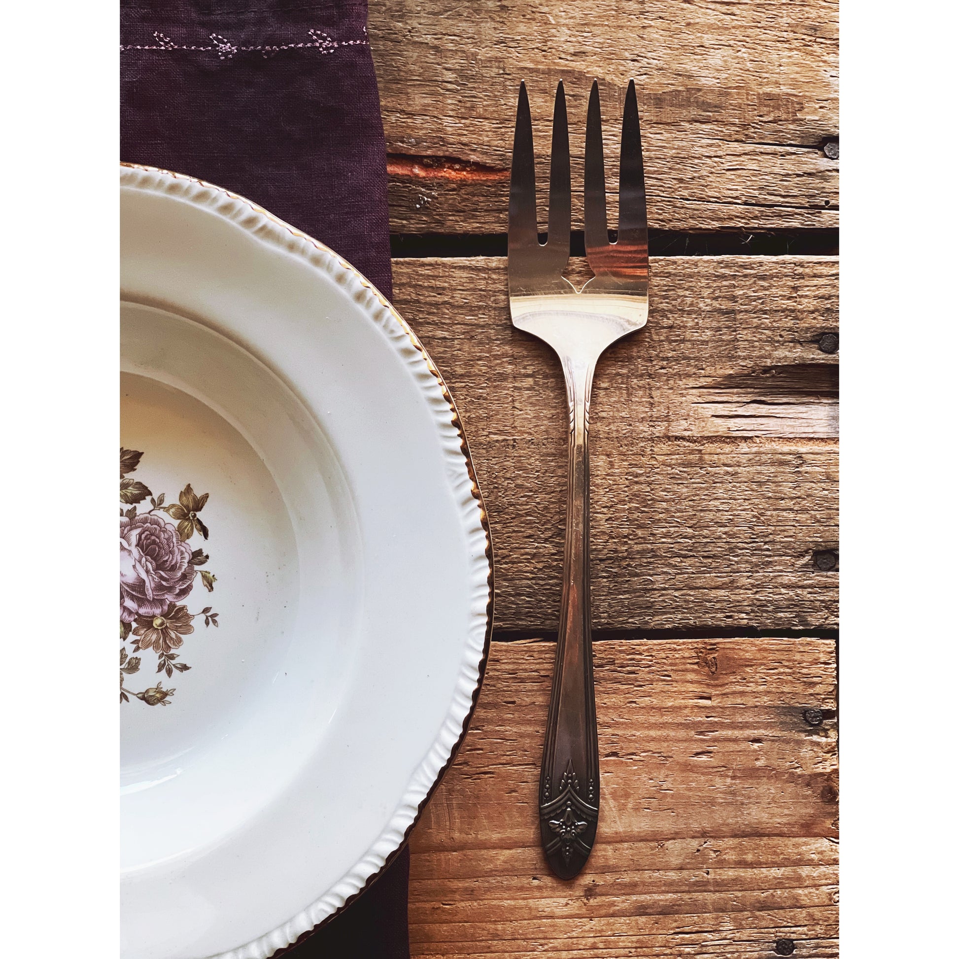 Wm A Rogers Oneida Ltd La Ronnie Serving Fork
