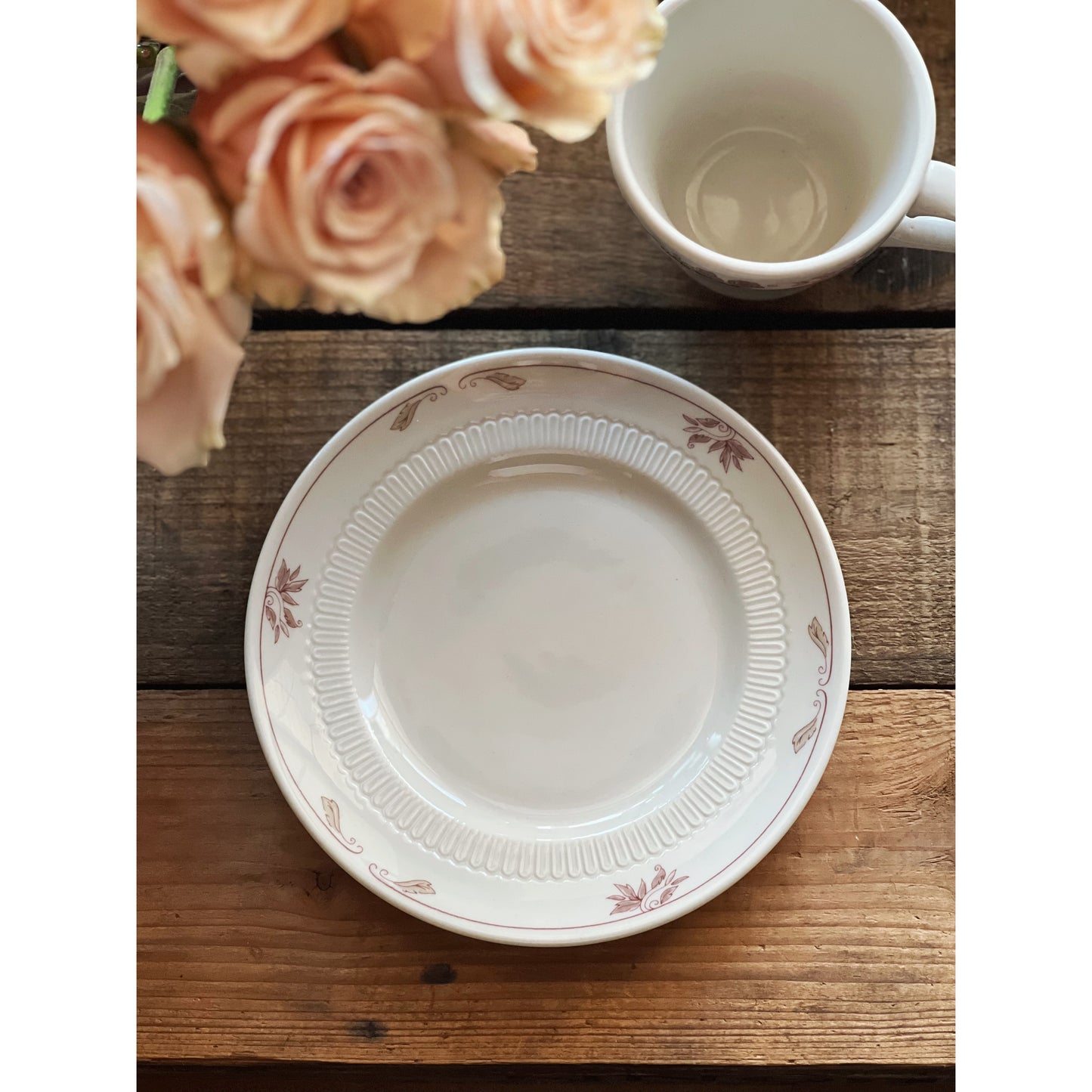 Vintage Syracuse China Floral Dessert Plate