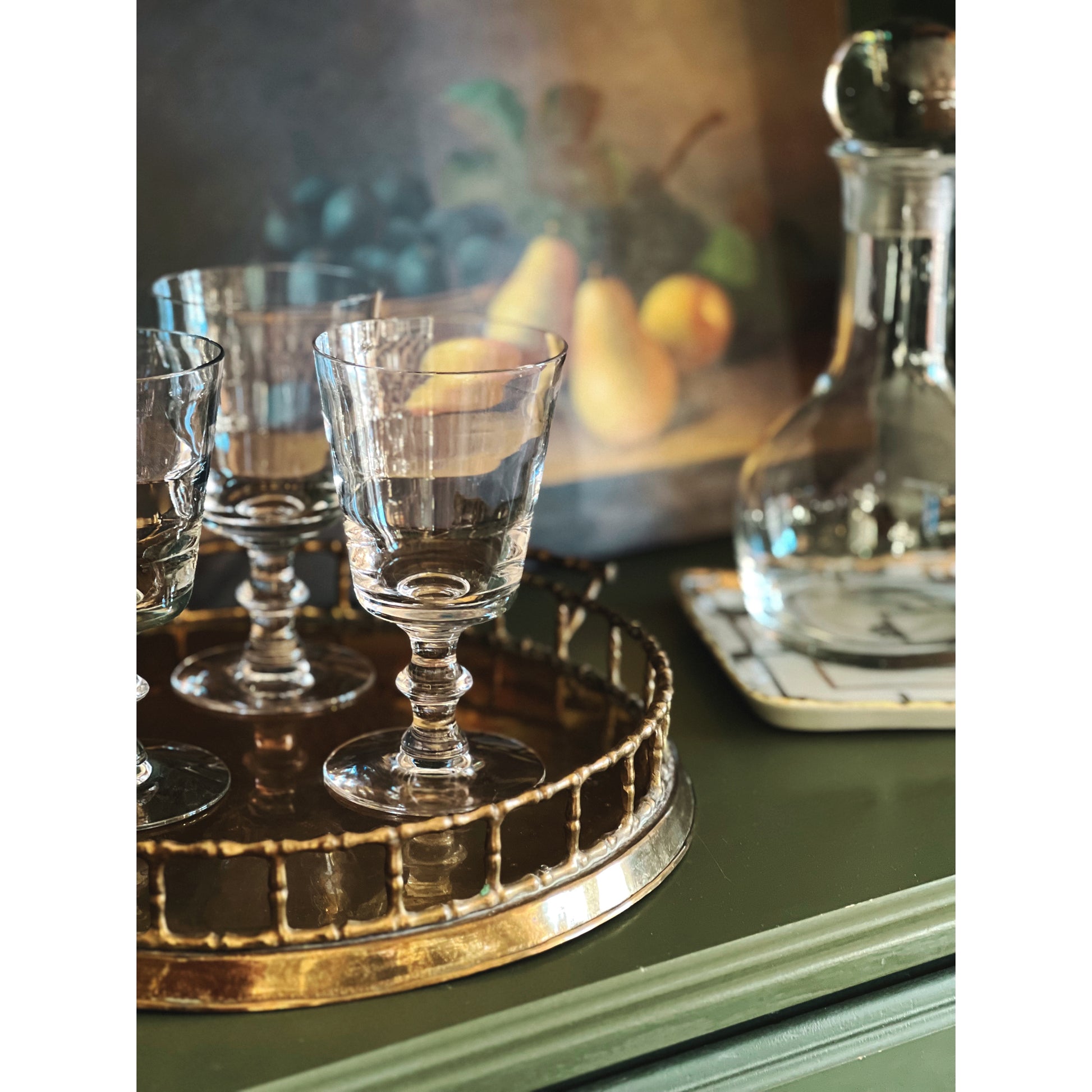 Set of 3 Vintage Water Glasses / Iced Tea Glasses