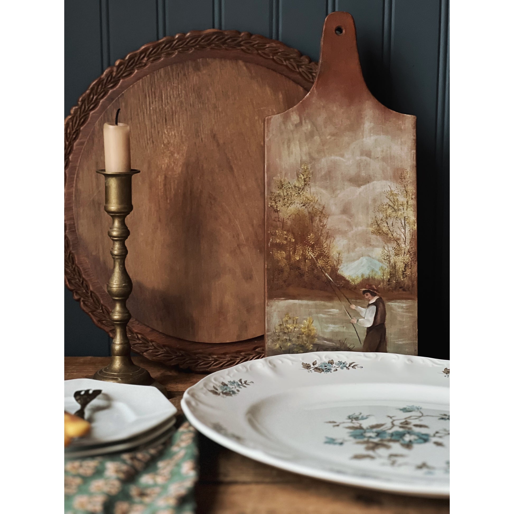 Hand Painted Vintage Cutting Board
