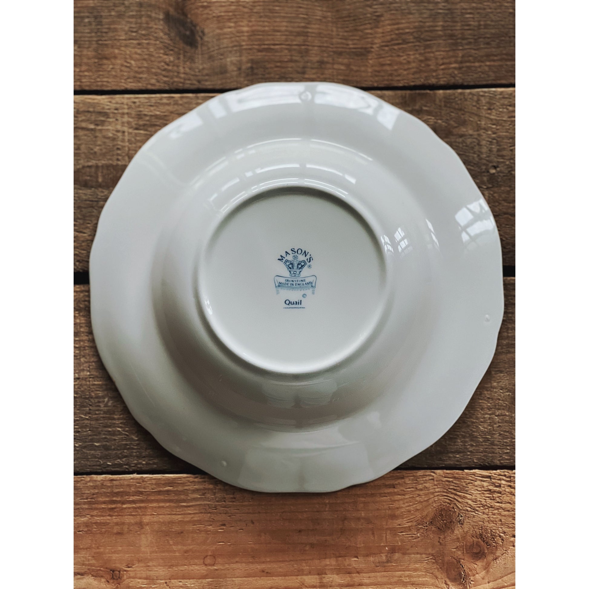 Mason's Quail Blue Soup Bowl