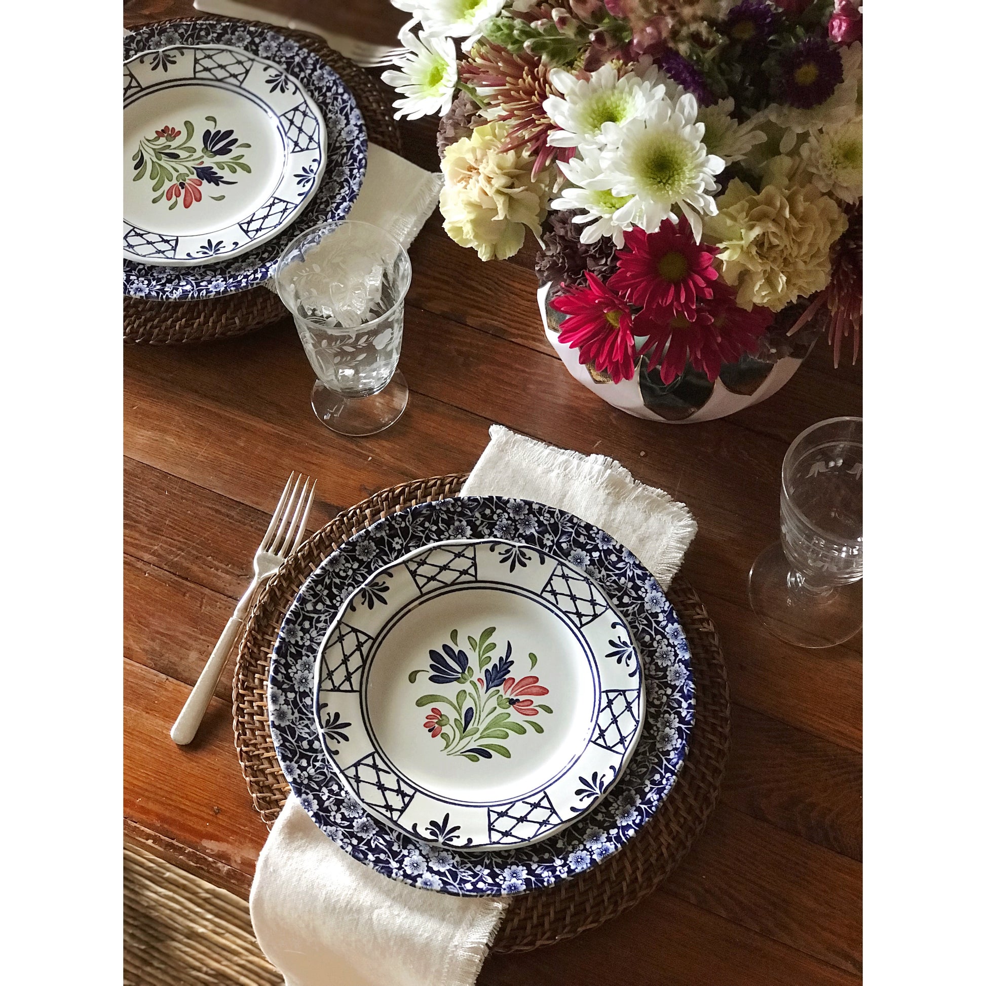 Vintage Johnson Brothers Provincial Ironstone Salad Plate / Dessert Plate