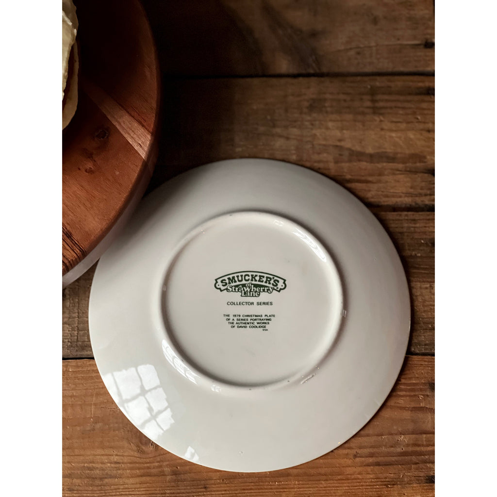 Vintage Smuckers 1979 Christmas Plate