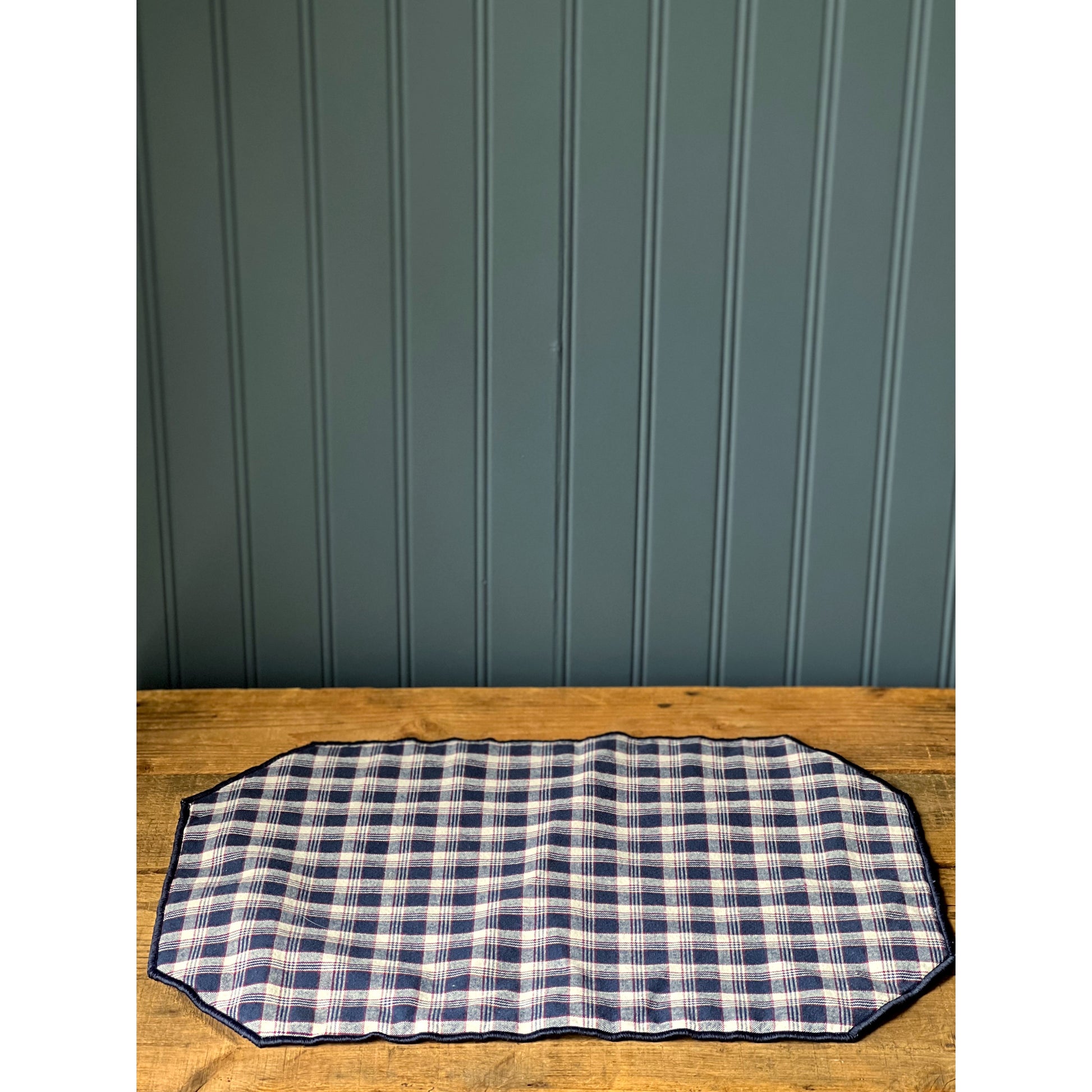 Set of 5 Vintage Plaid Placemats