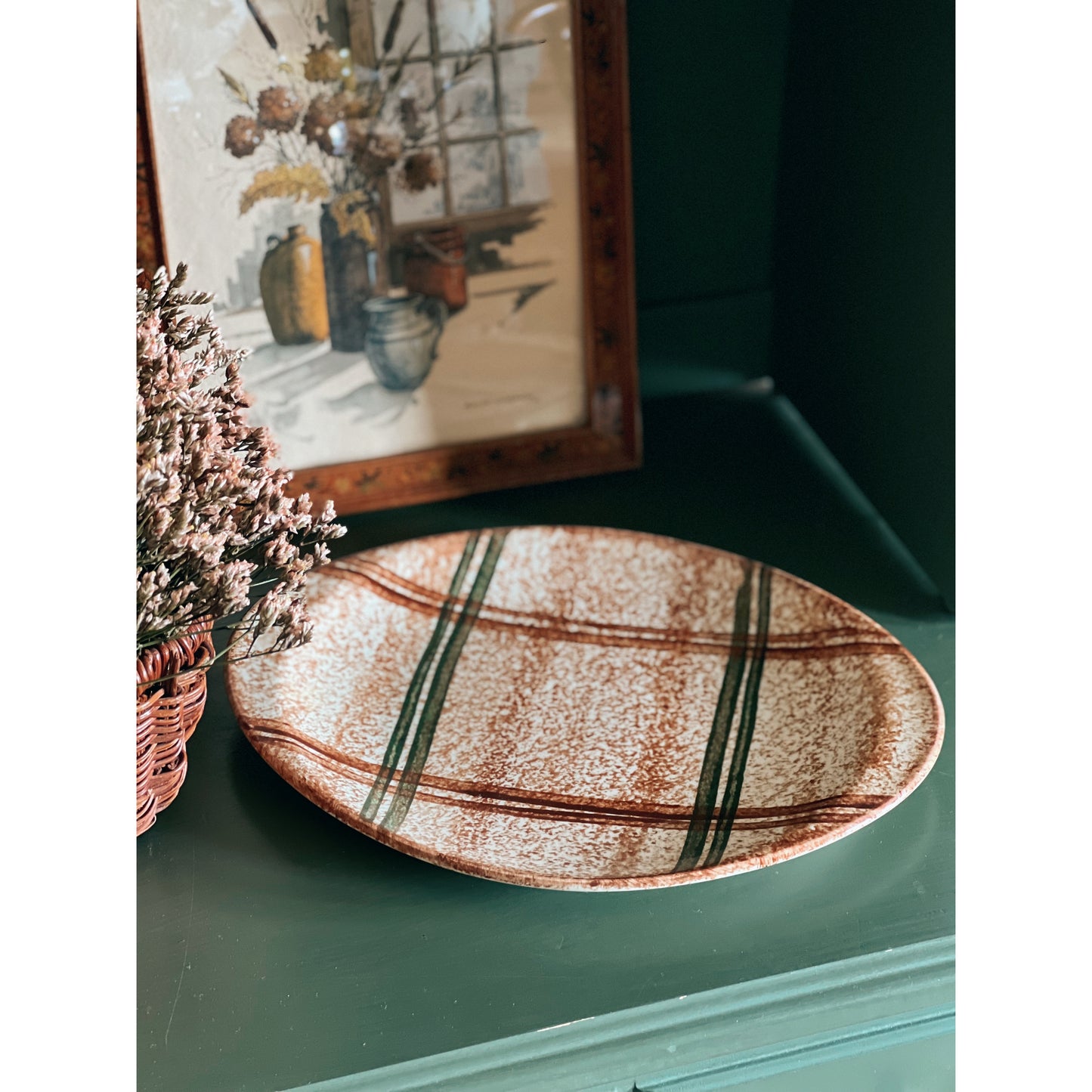 Vintage Plaid Platter