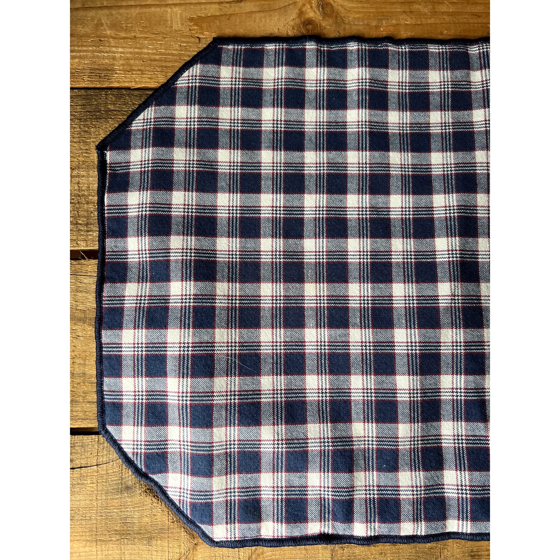 Set of 5 Vintage Plaid Placemats