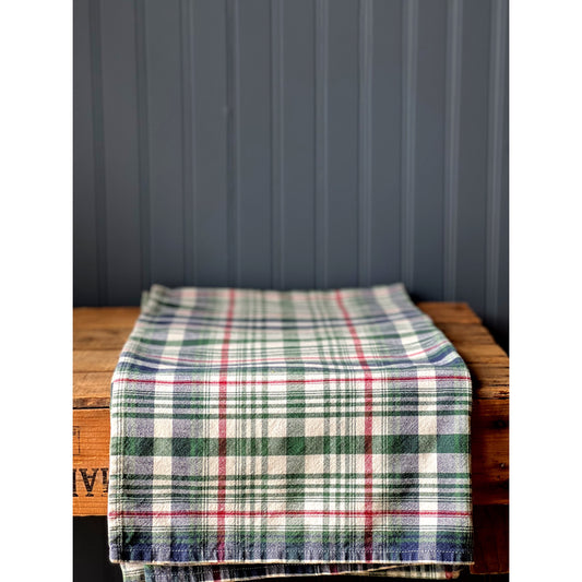 Vintage Liz Claiborne Plaid Tablecloth