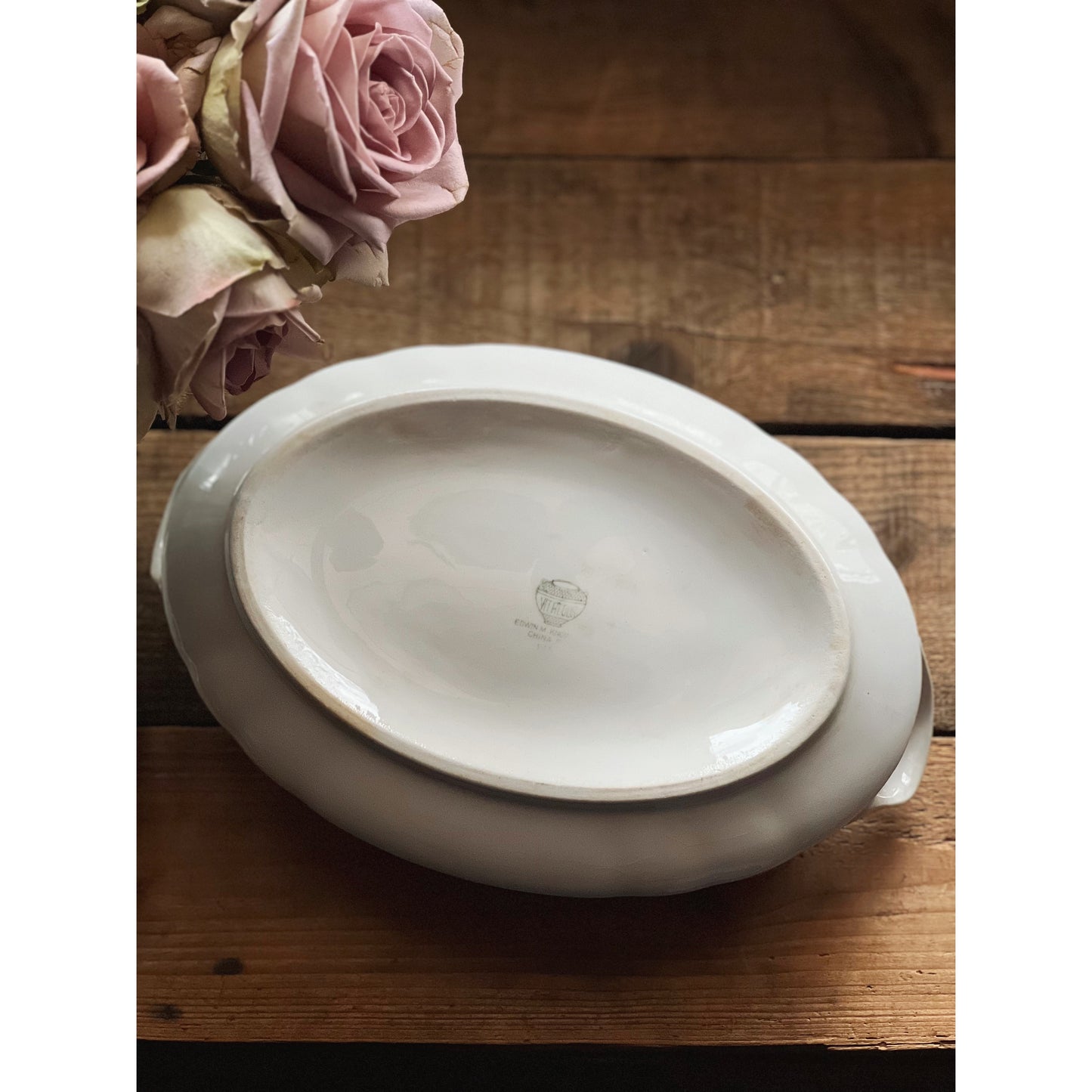 Vintage Edwin Knowles Vitreous China Tureen Vegetable Serving Dish