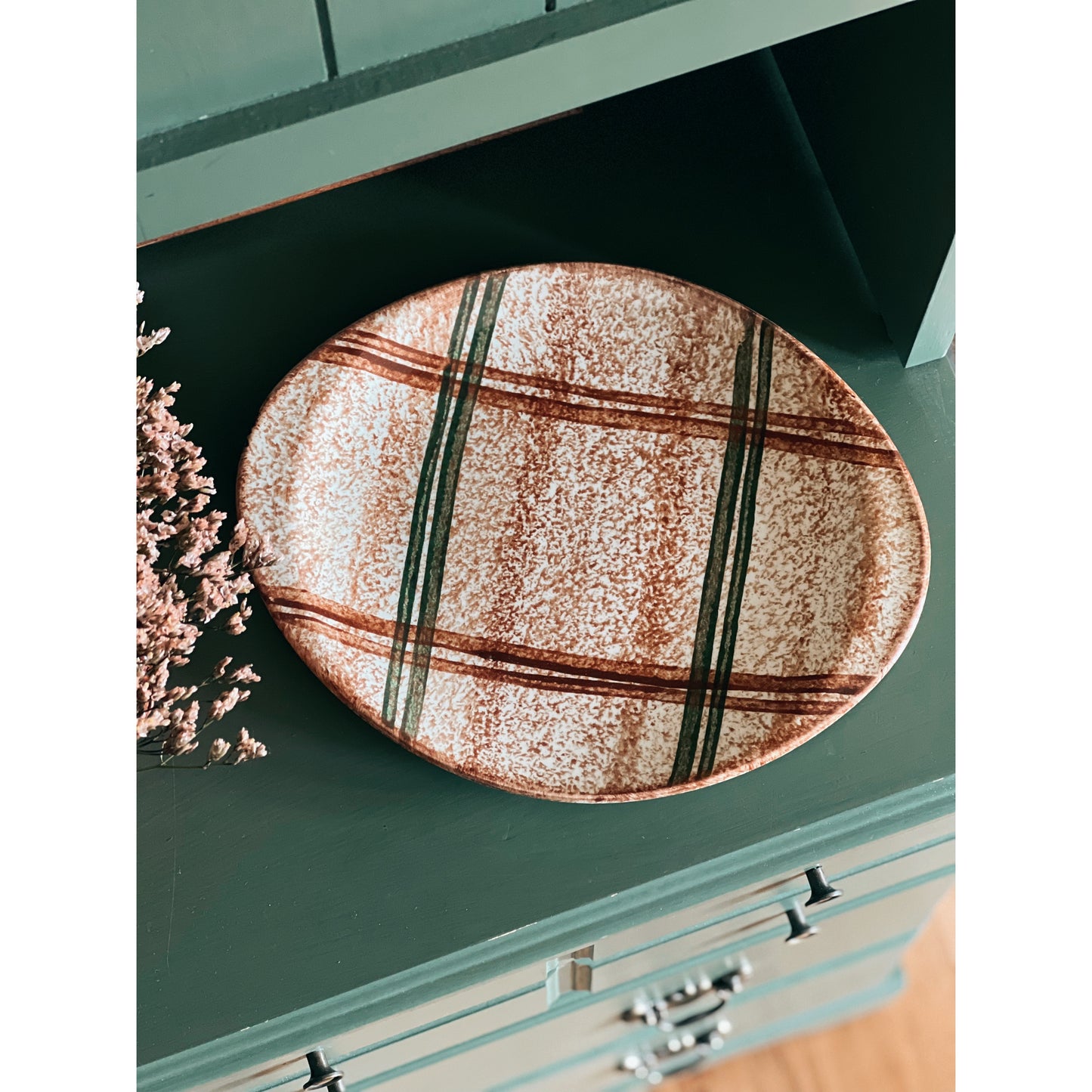 Vintage Plaid Platter